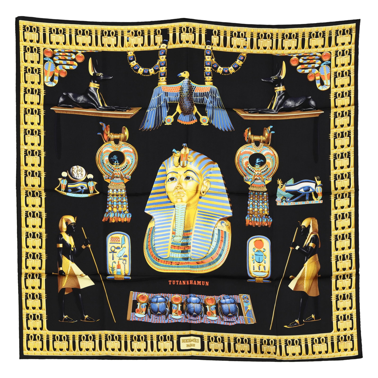 Silk Tutankhamun Scarf, Hermès (1 of 5)