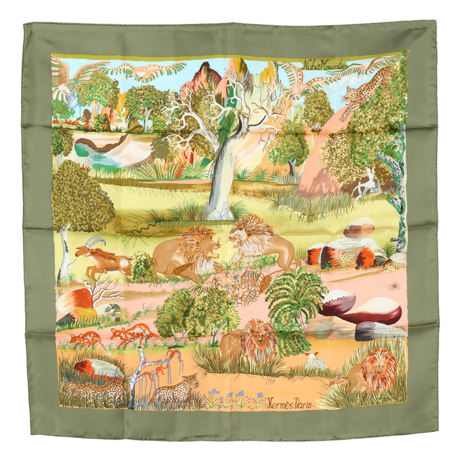 Silk Nuba Mountain Scarf, Hermès (1 of 9)