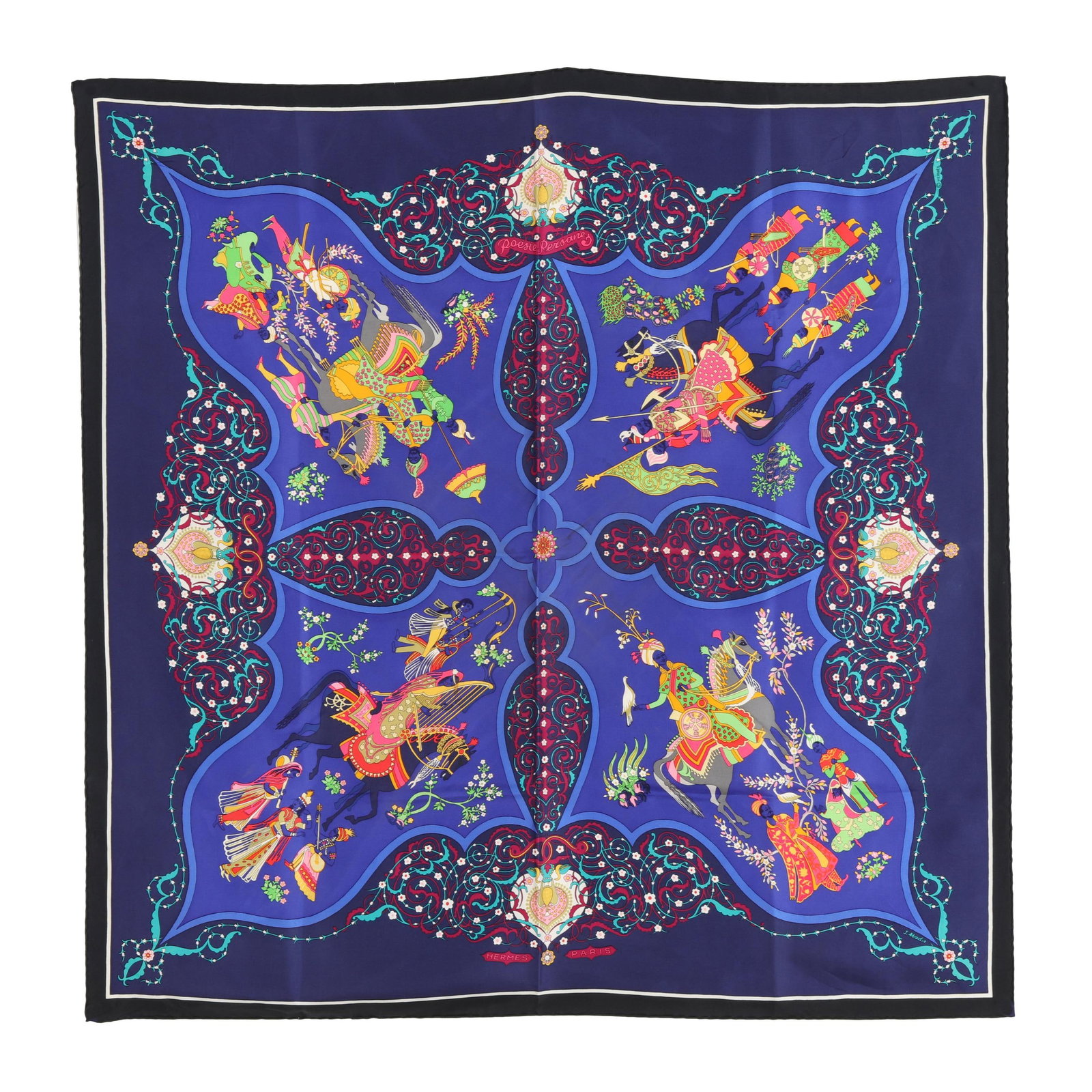 Silk Poésie Persane Scarf, Hermès (1 of 7)