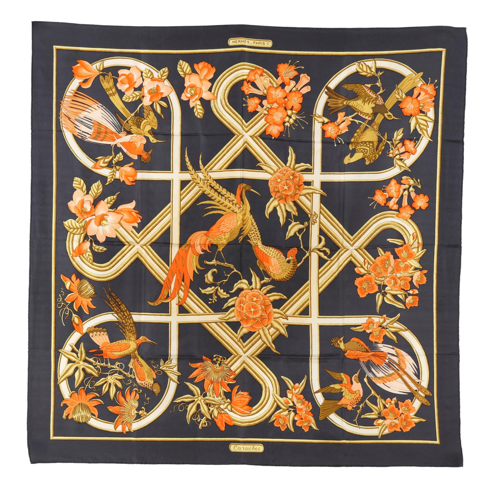 Silk Caraïbes Scarf, Hermès (1 of 8)