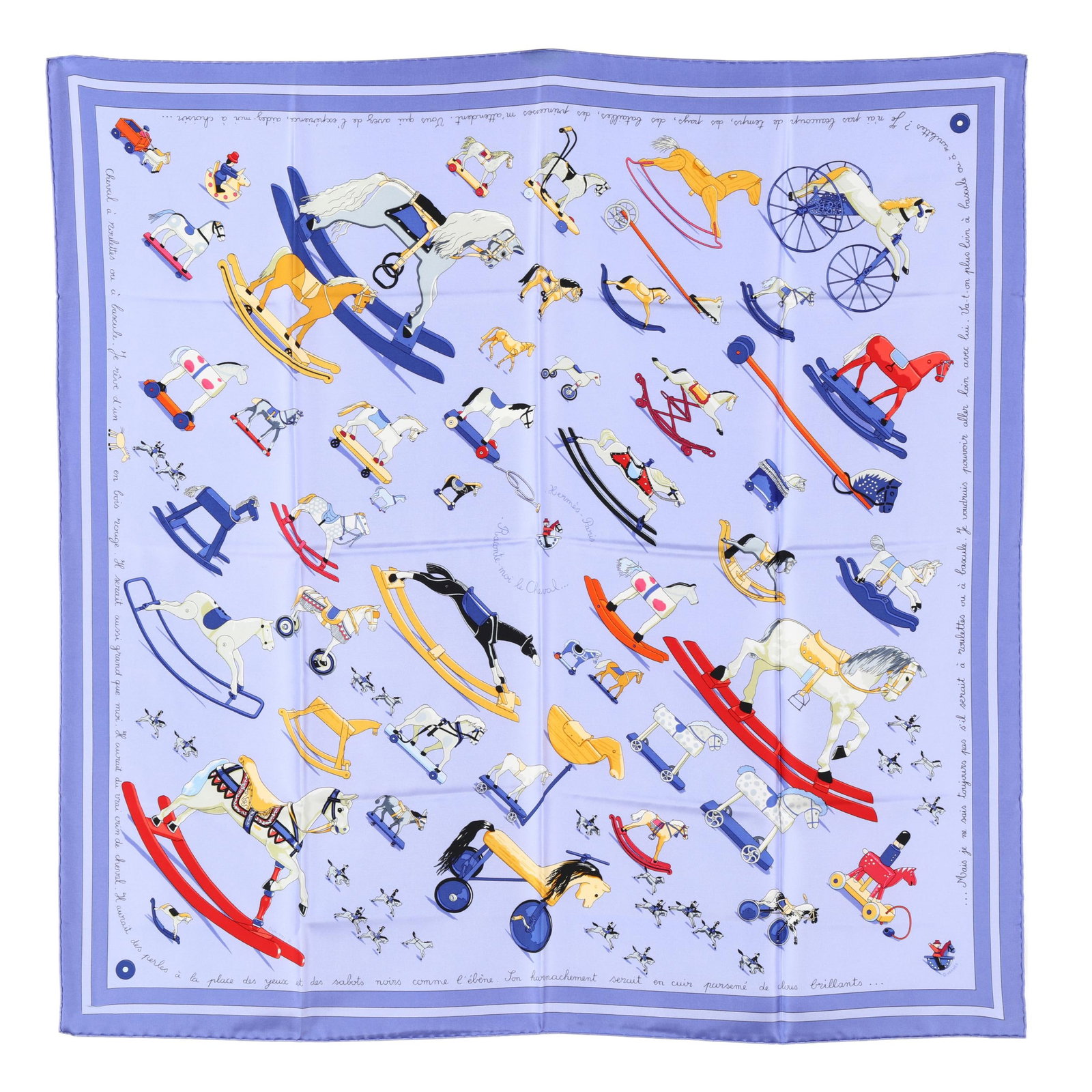 Silk Raconte Moi Le Cheval Scarf, Hermès (1 of 6)