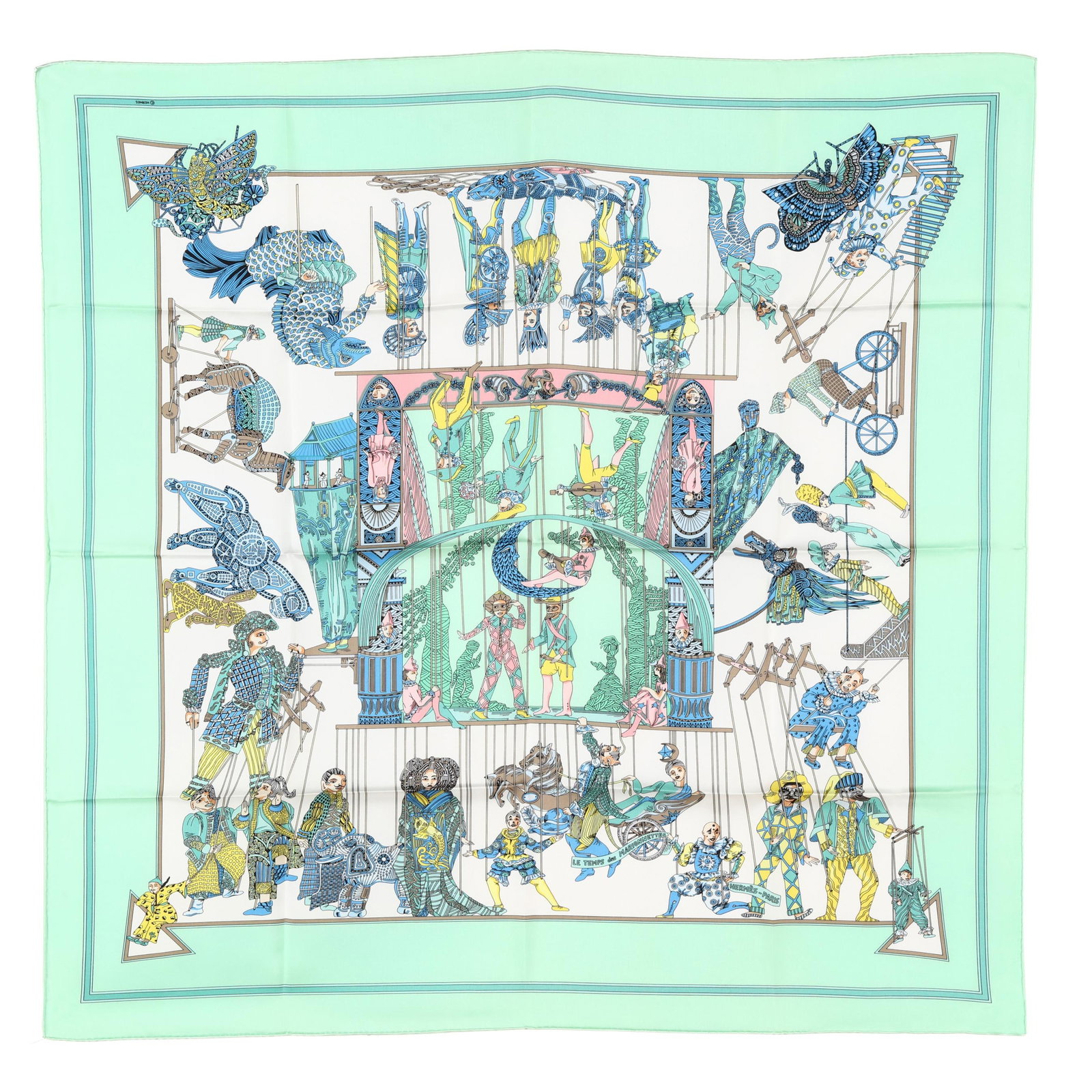 Silk Le Temps des Marionnettes Scarf, Hermès (1 of 7)