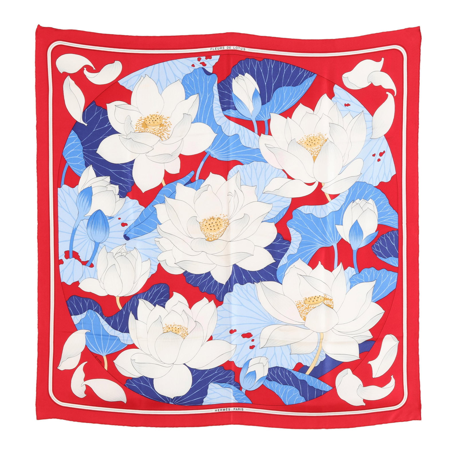 Silk Fleurs de Lotus Scarf, Hermès (1 of 5)