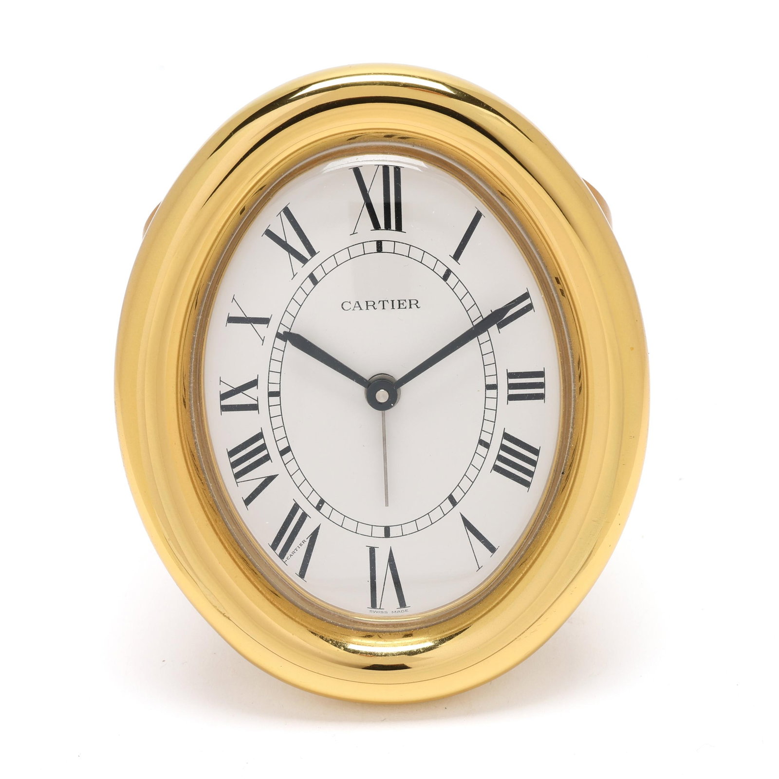 Gold-Tone Baignoire Desk Alarm Clock, Cartier (1 of 8)