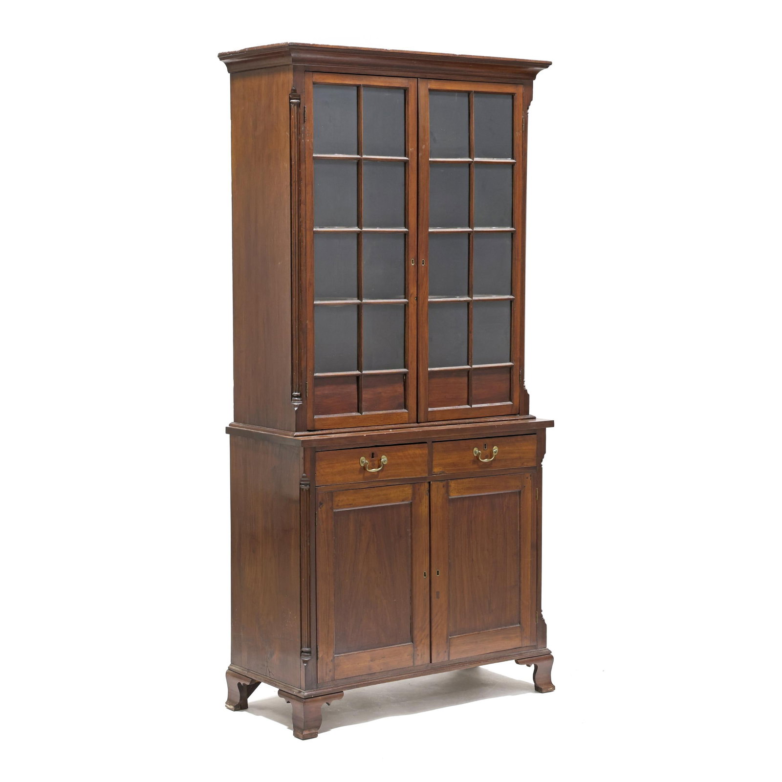 North Carolina Chippendale Walnut China Press (1 of 19)