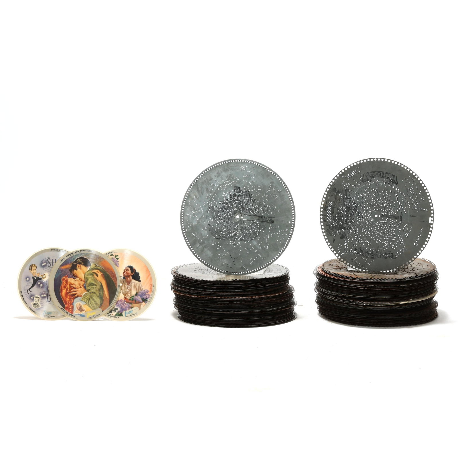 A Collection of (168) 15 1/2-Inch Music Boxes Discs, Mostly Issued by Regina (1 of 10)