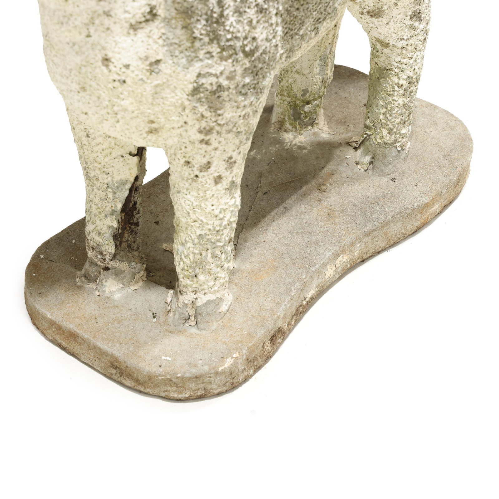 Three Cast Stone Garden Lambs - 4