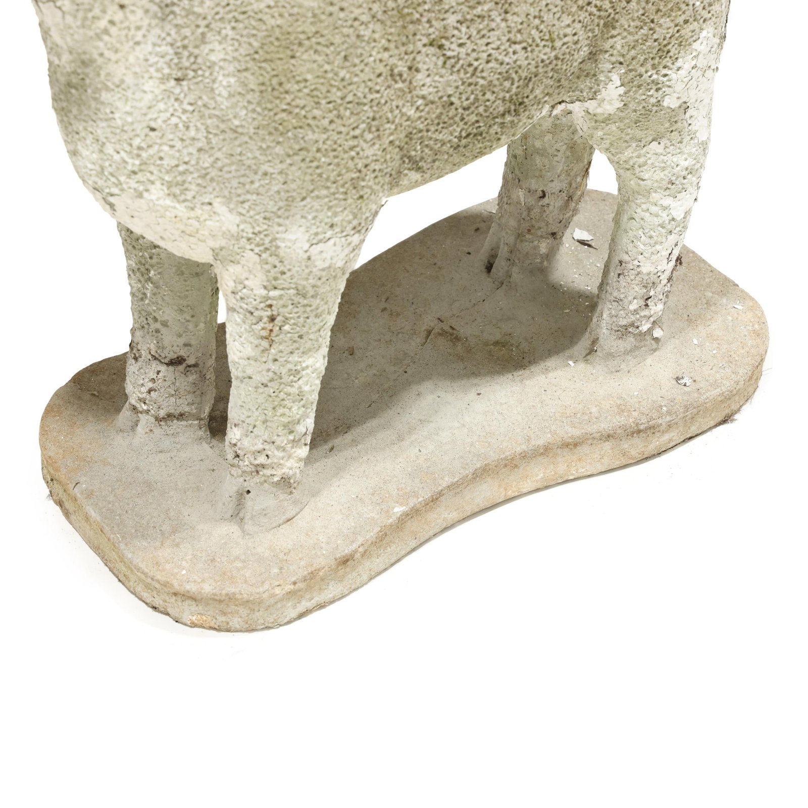 Three Cast Stone Garden Lambs - 5