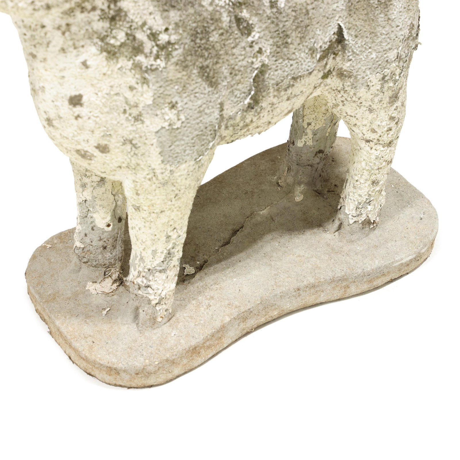Three Cast Stone Garden Lambs - 6