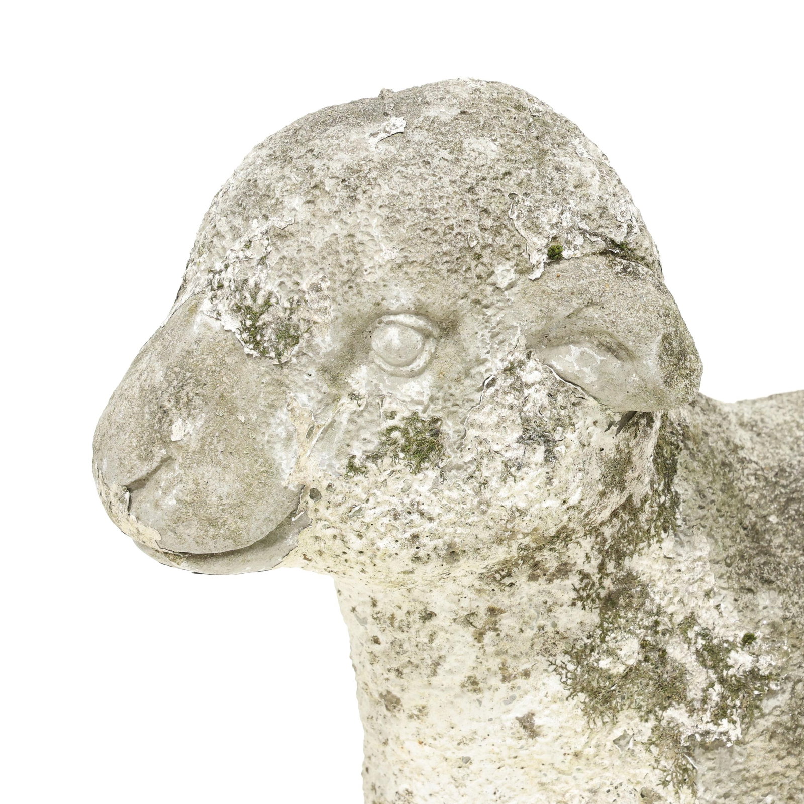 Three Cast Stone Garden Lambs - 7