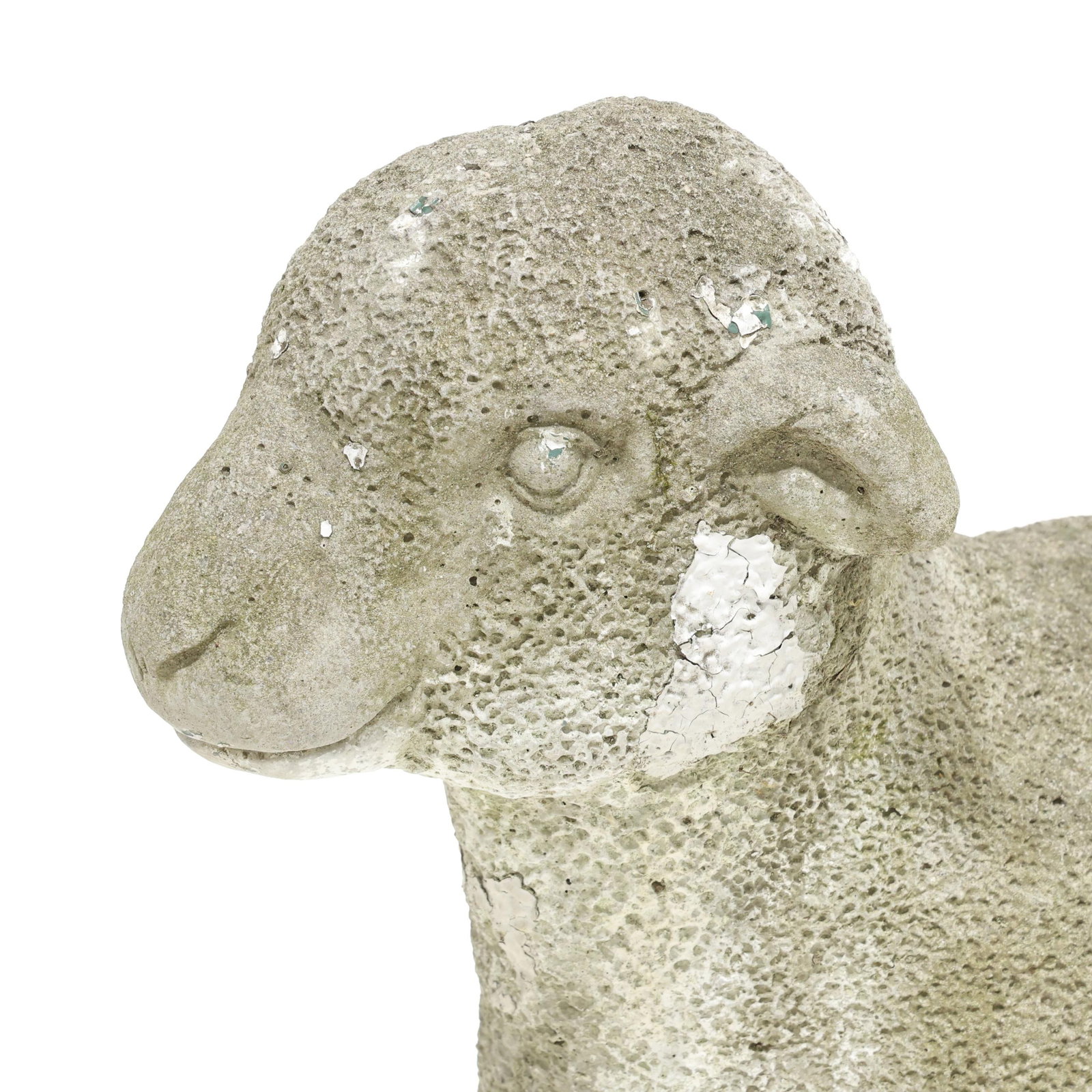 Three Cast Stone Garden Lambs - 8