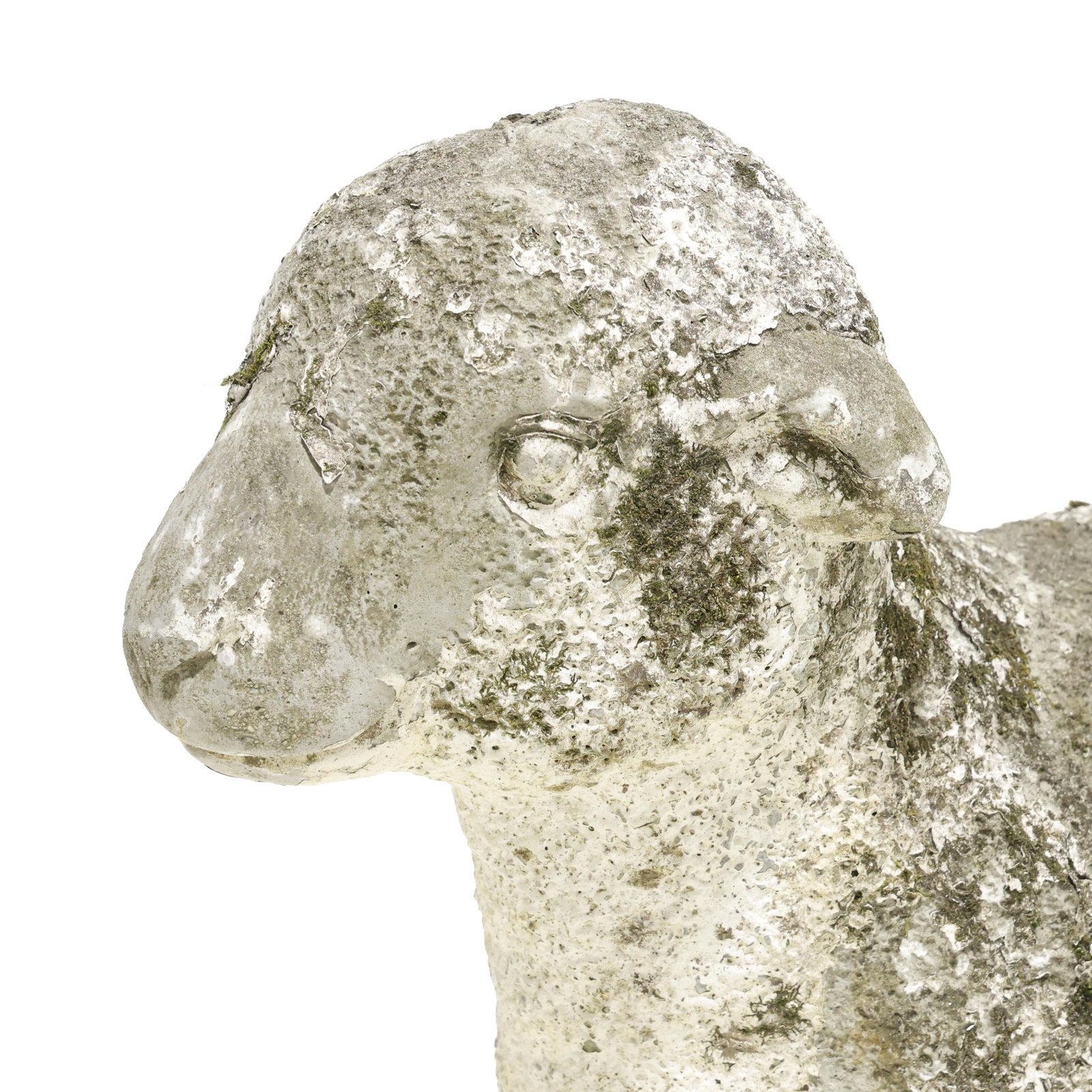 Three Cast Stone Garden Lambs - 9
