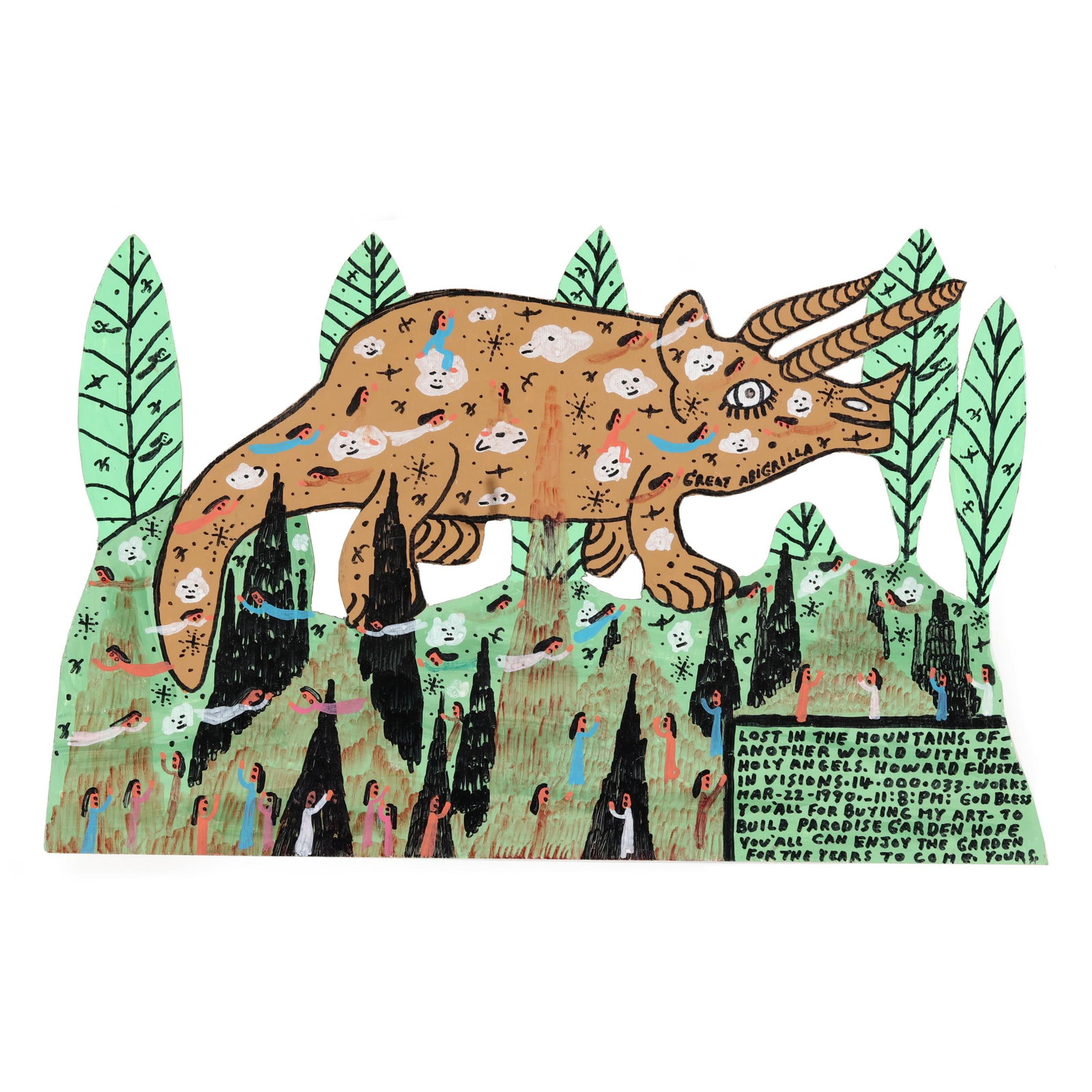 Howard Finster (AL/GA, 1916-2001), Great Abigrilla , #14,033 (1 of 5)