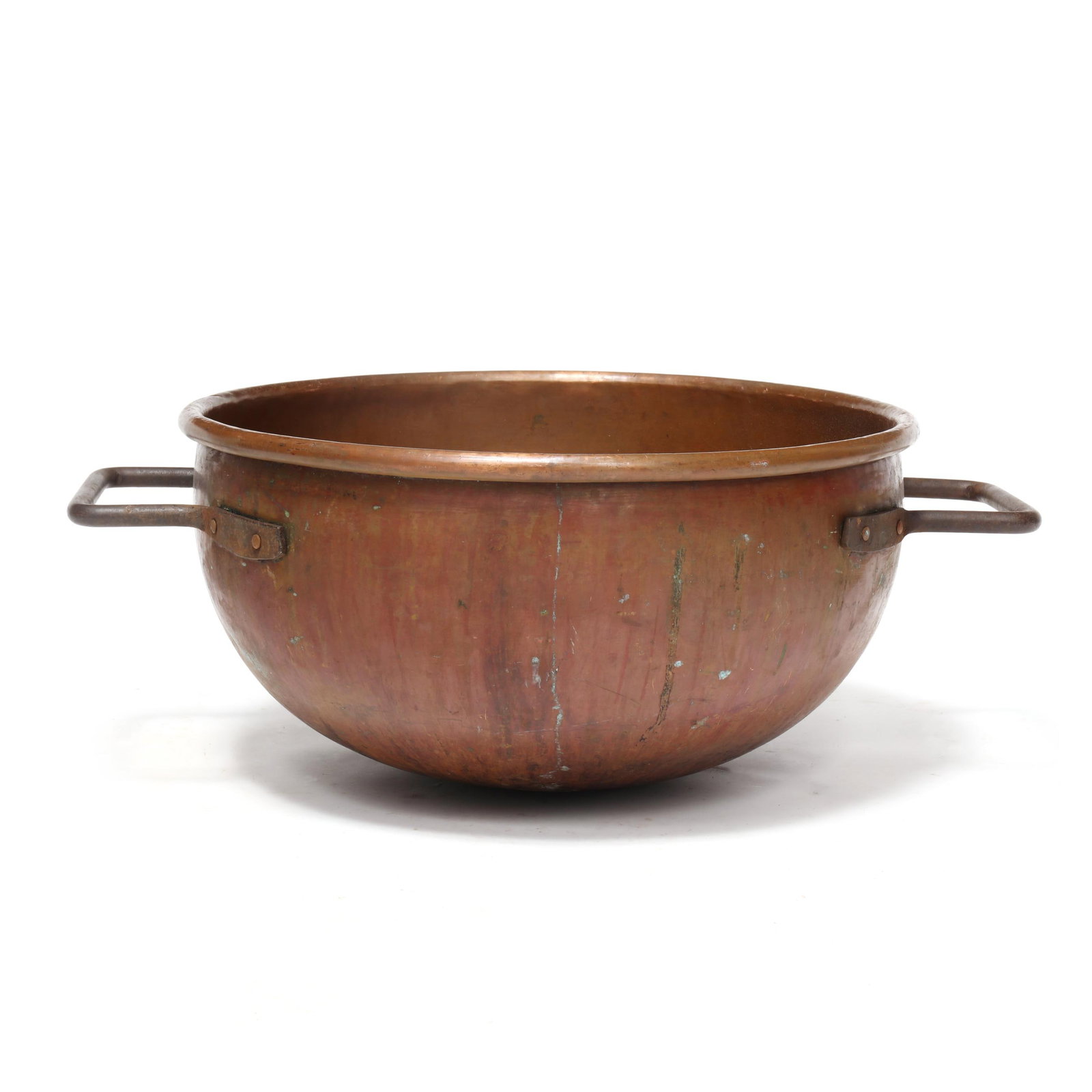 Large Double Handled Copper Candy Kettle (1 of 5)