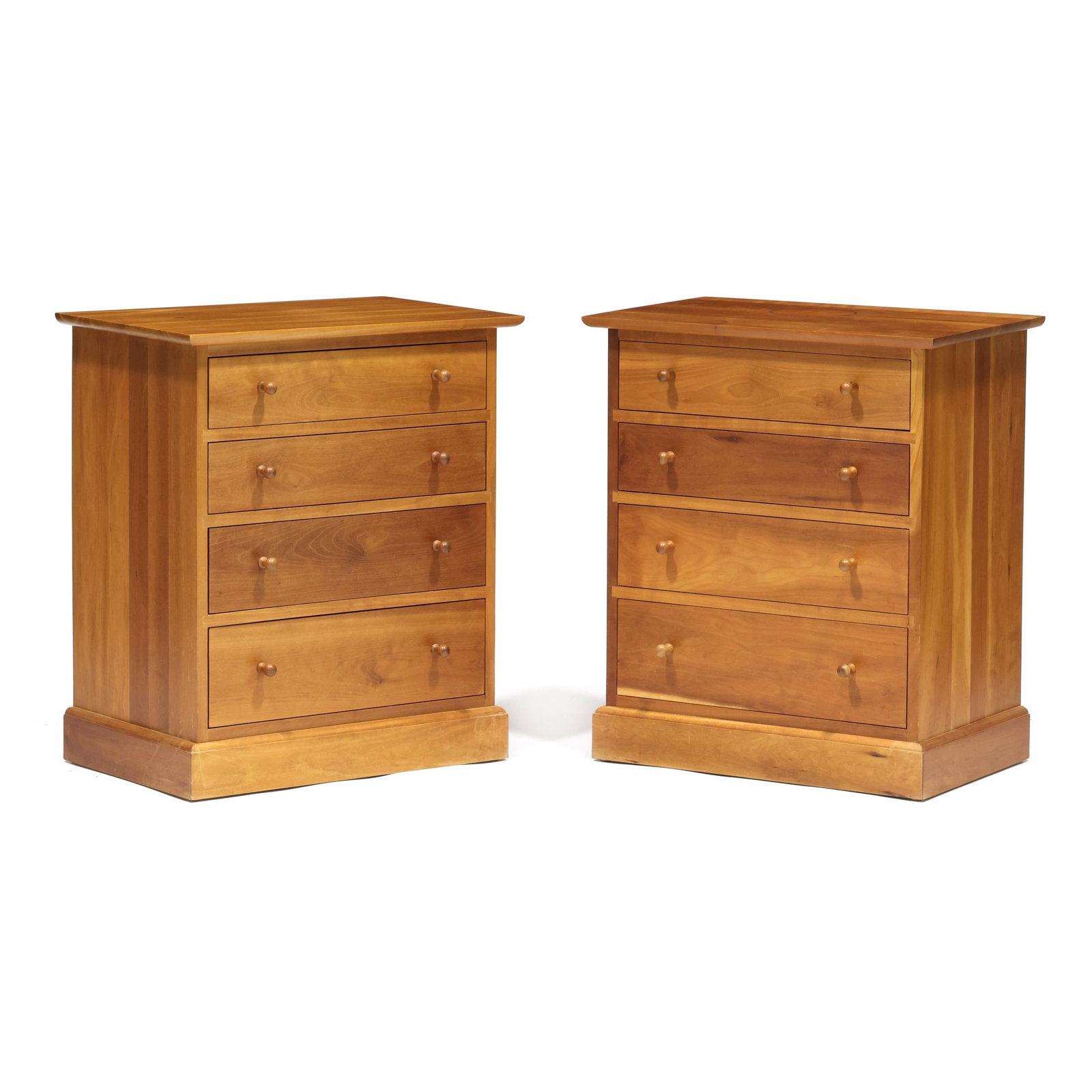 Stickley, Pair of Shaker-Style Cherry Side Chests (1 of 12)