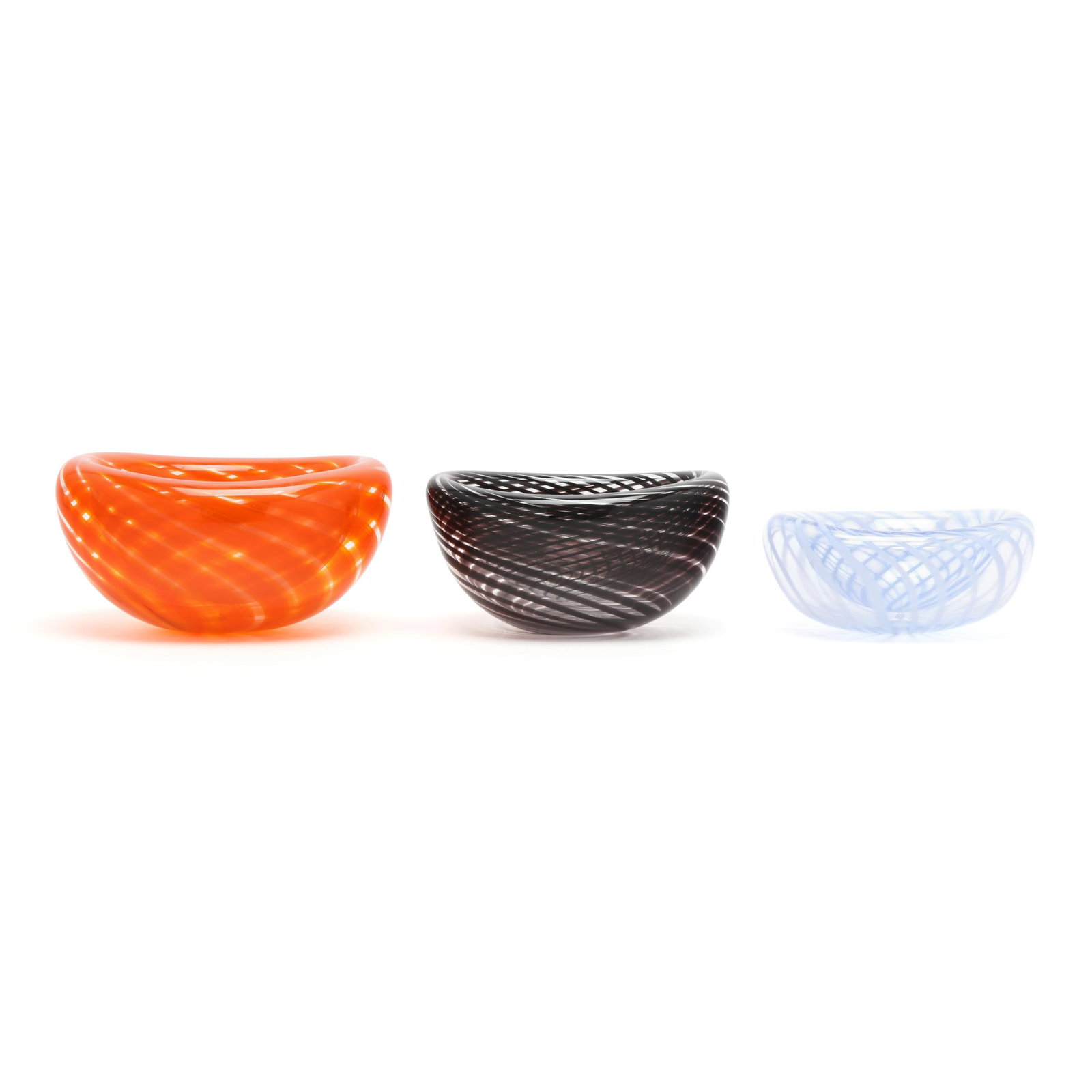 John Geci (NC, b. 1972), Three Cane Eclipse Glass Bowls (1 of 7)
