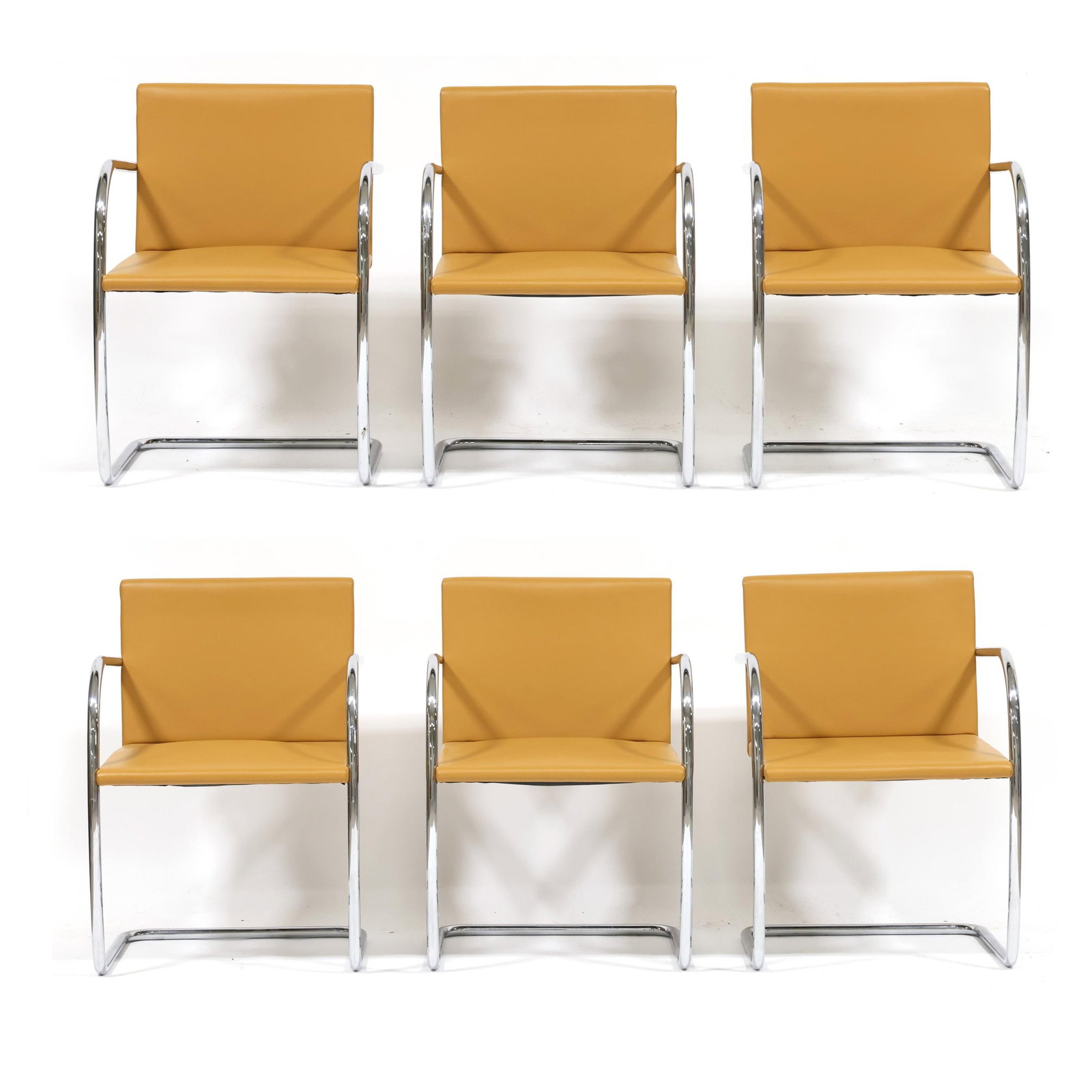 Ludwig Mies van der Rohe (German, 1886-1969), Set of Six BRNO Chairs (1 of 10)
