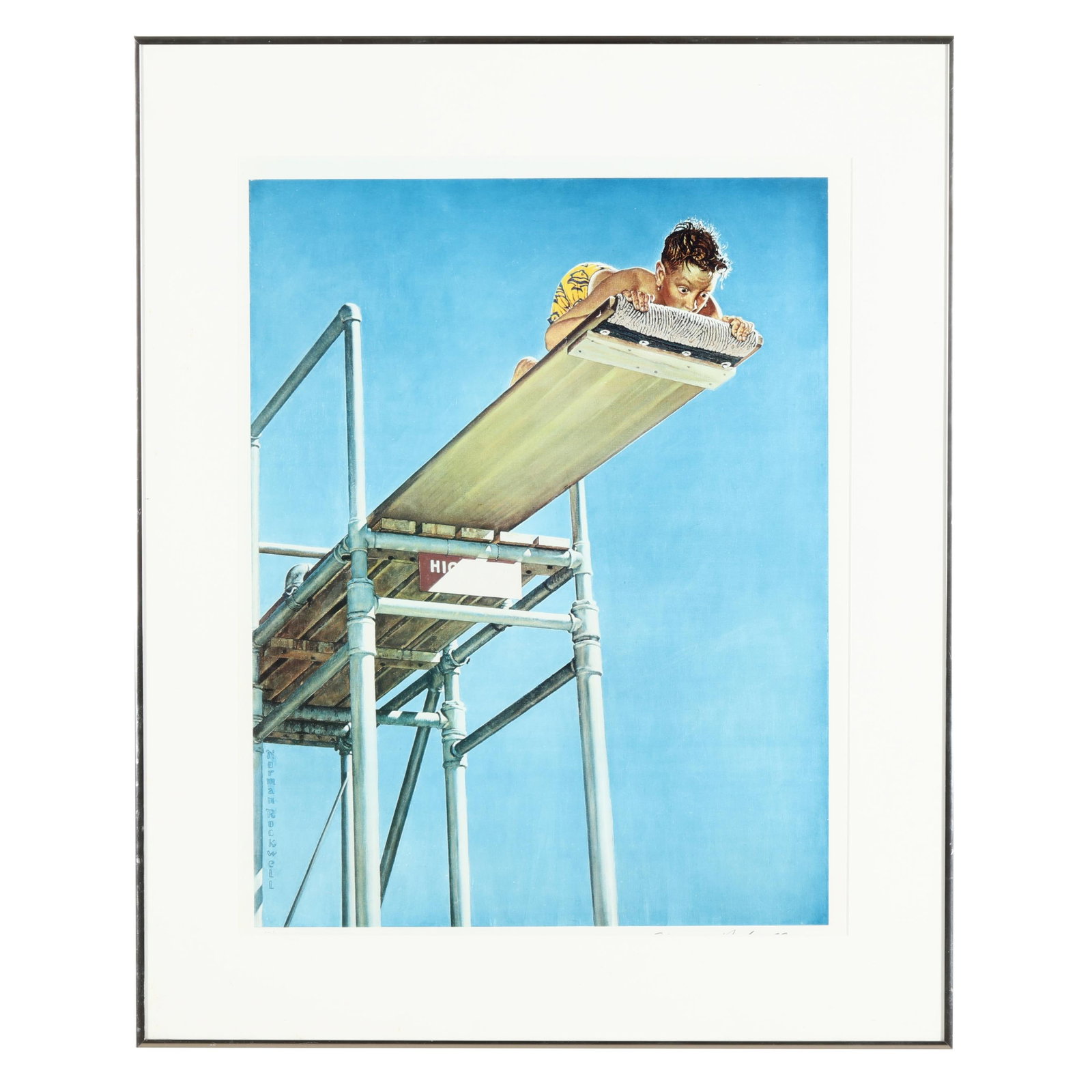 Norman Rockwell (American, 1894-1978), High Dive (1 of 7)