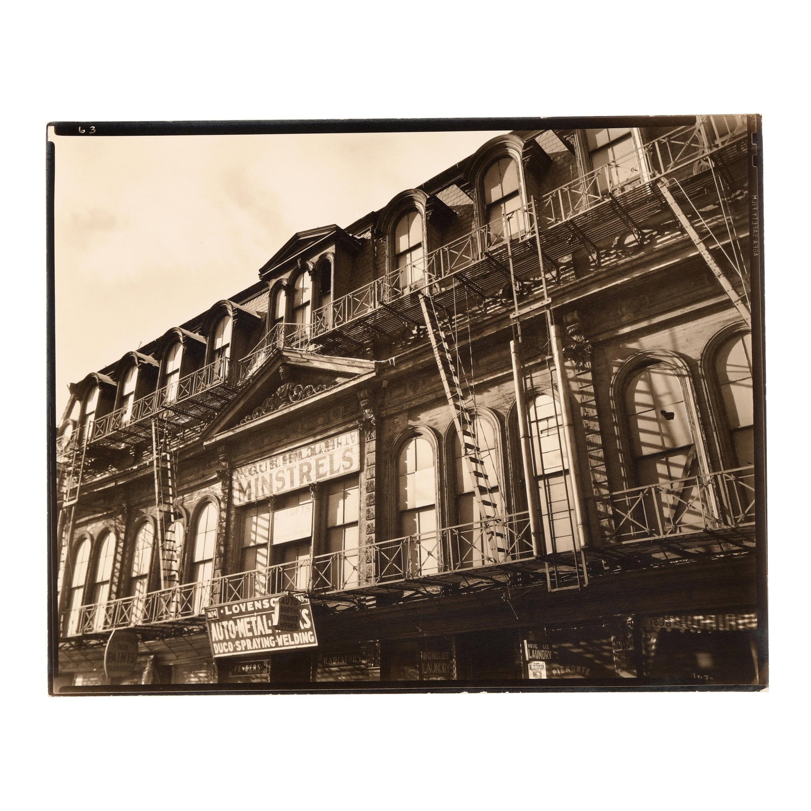Berenice Abbott (American, 1898-1991), Gus Hill's Minstrels (1 of 7)
