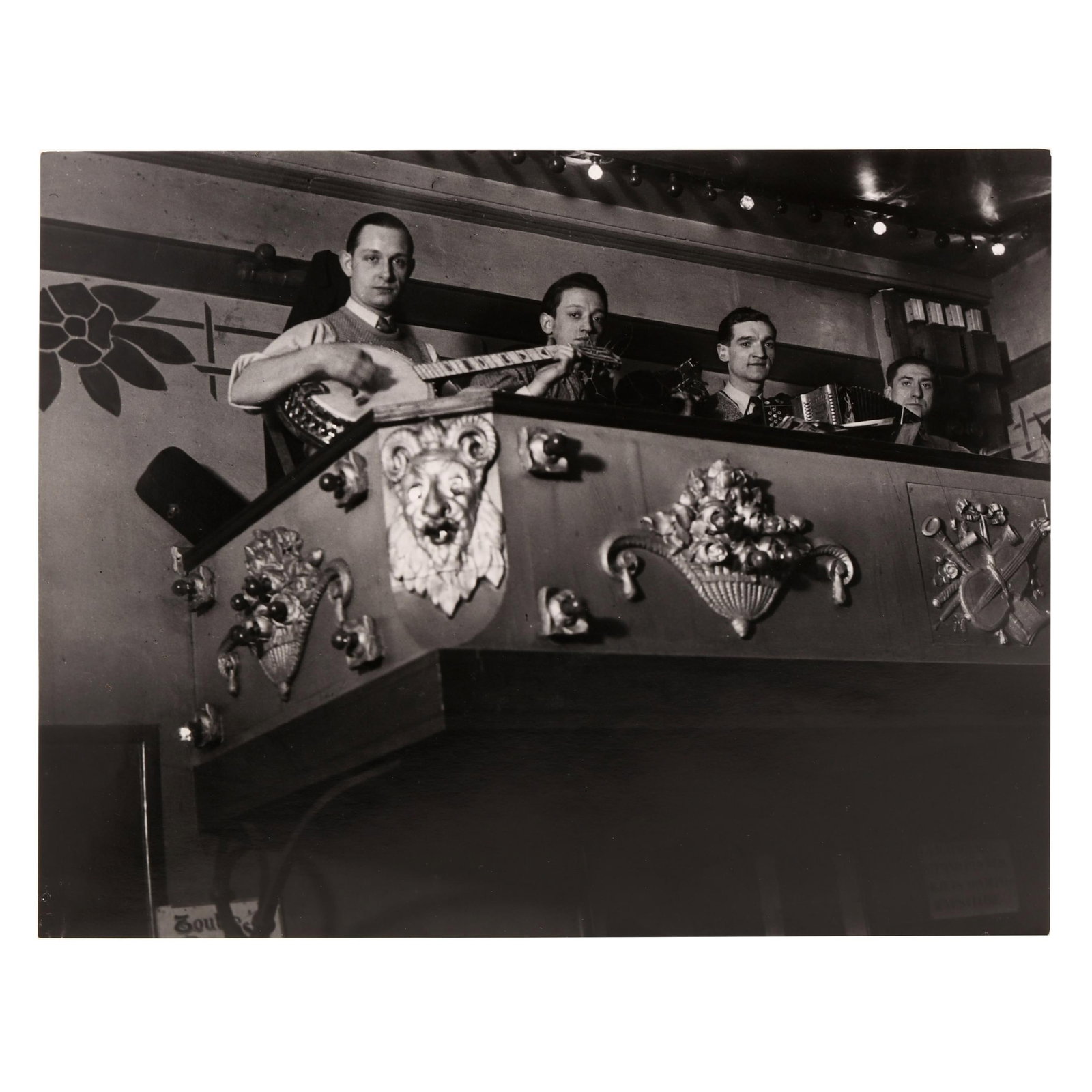 Brassaï (French/Hungarian, 1899-1984), L'Orchestre du Bal de la Montagne Ste Genevieve (Pl. 20) (1 of 4)