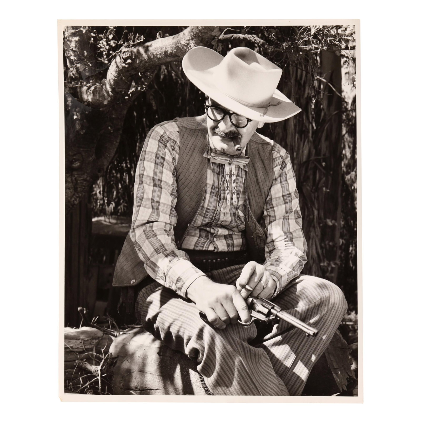 Vivian Maier (American, 1926-2009), Cowboy in the Sun: Vivian Maier (American, 1926-2009), Cowboy in the Sun gelatin silver print, ferrotyped, circa 1950s, previously from the Ron Slattery collection, unframed. Image size 13 1/2 x 10 5/8 in.; Sheet size 1