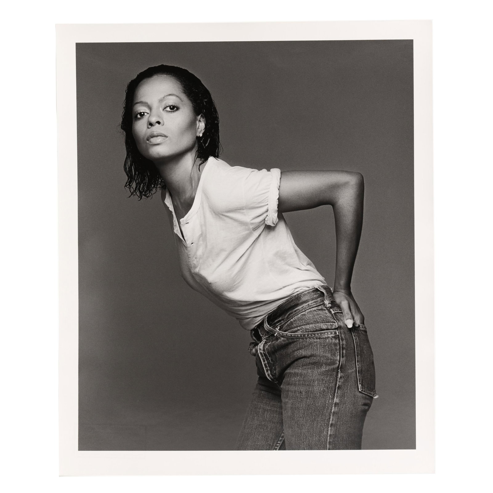 Francesco Scavullo (American, 1921-2004), Diana Ross: Francesco Scavullo (American, 1921-2004), Diana Ross gelatin silver print, 1973, printed 2004, with artist's ink stamp containing pencil signature of artist's partner Sean M. Byrnes, also with pencil 