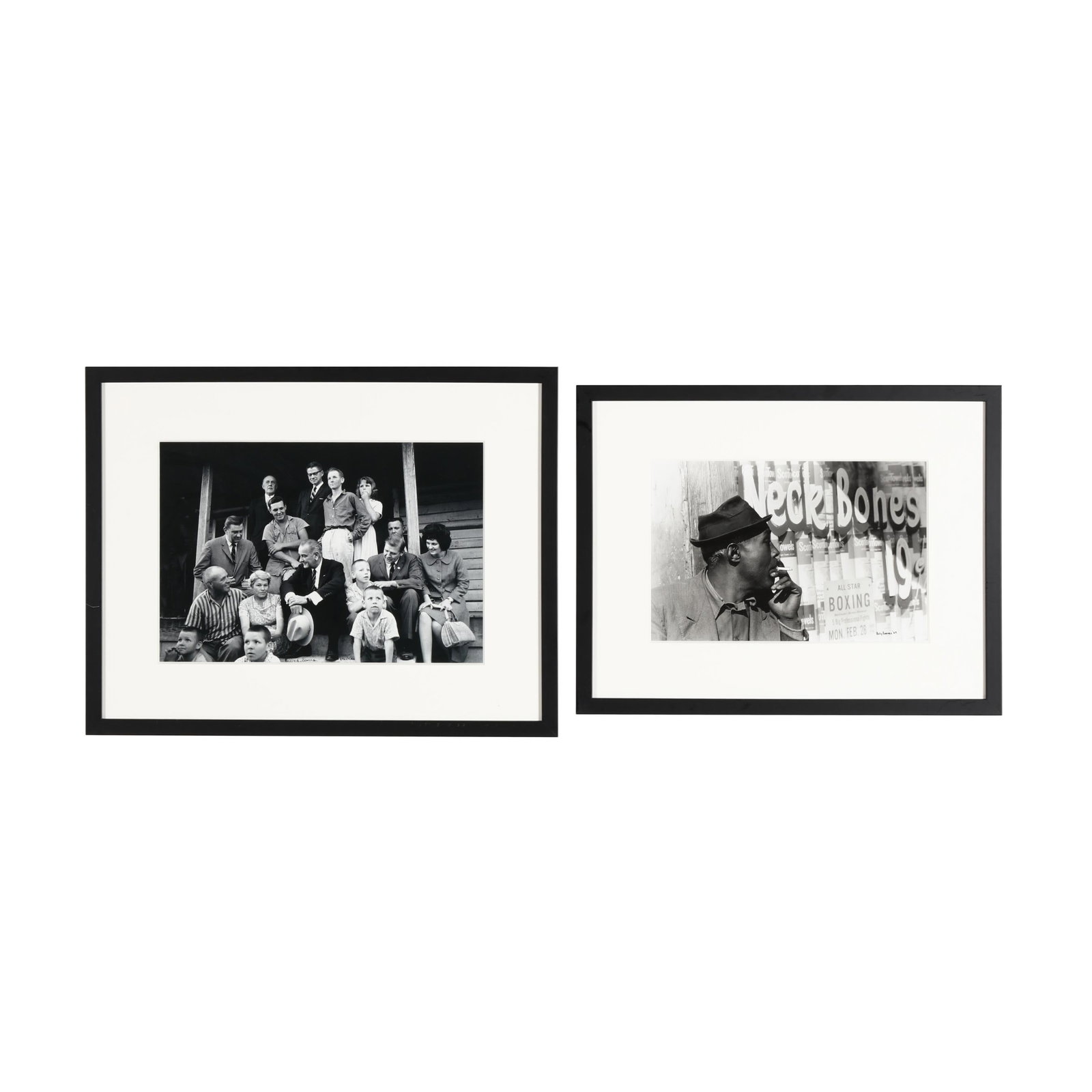 Billy E. Barnes (NC, 1931-2018), Two North Carolina Photographs: Billy E. Barnes (NC, 1931-2018), Two North Carolina Photographs each a gelatin silver print, both ink signed and dated 1964, the first titled Neck Bones (Wise Owl), with description, signature and dat