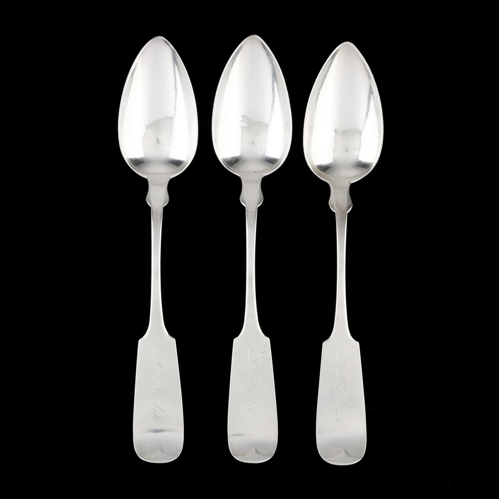 Three Coin Silver Tablespoons, Mark of Volney Wells Haskell (1 of 3)