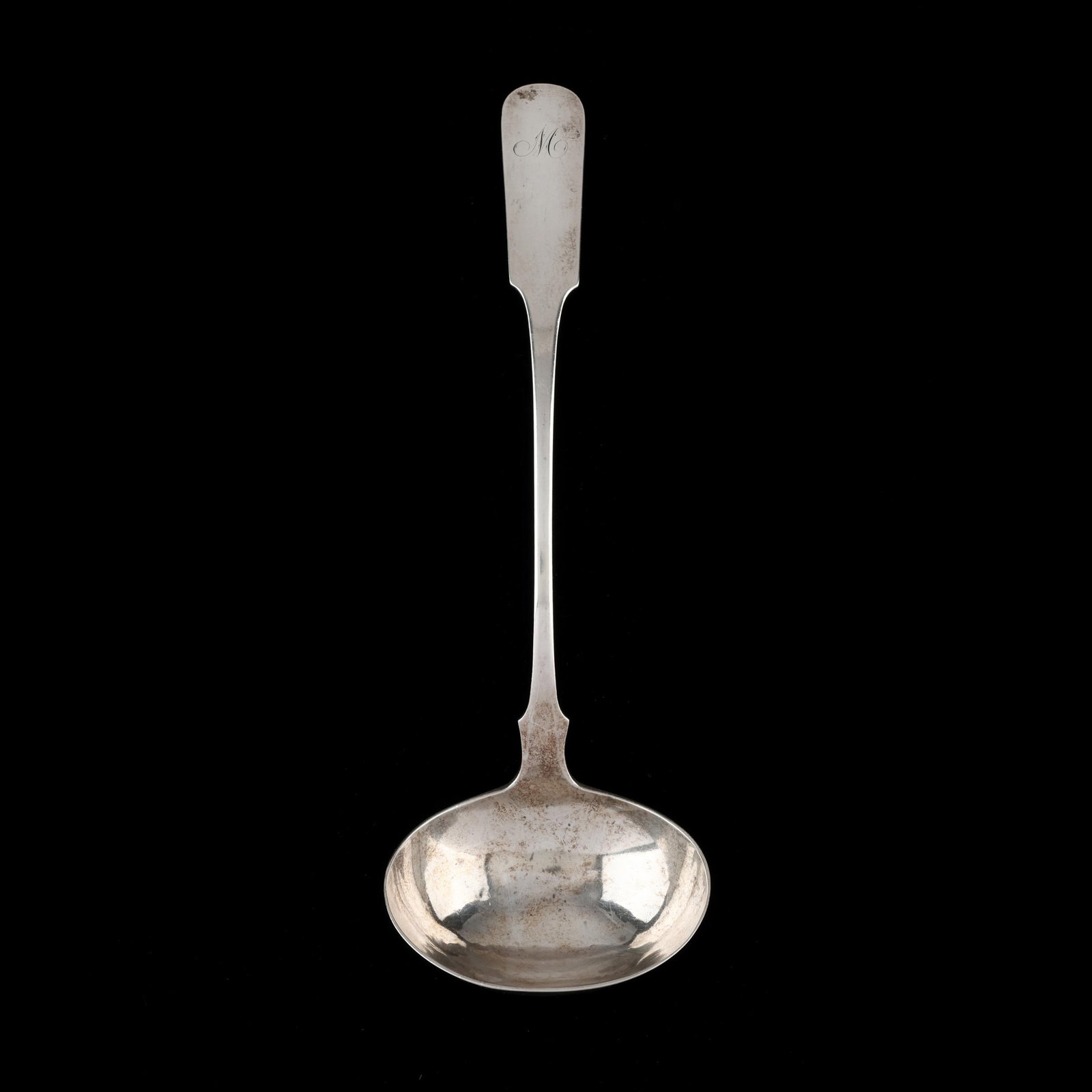 Large Coin Silver Soup Ladle, Mark of Robert & William Wilson (1 of 3)