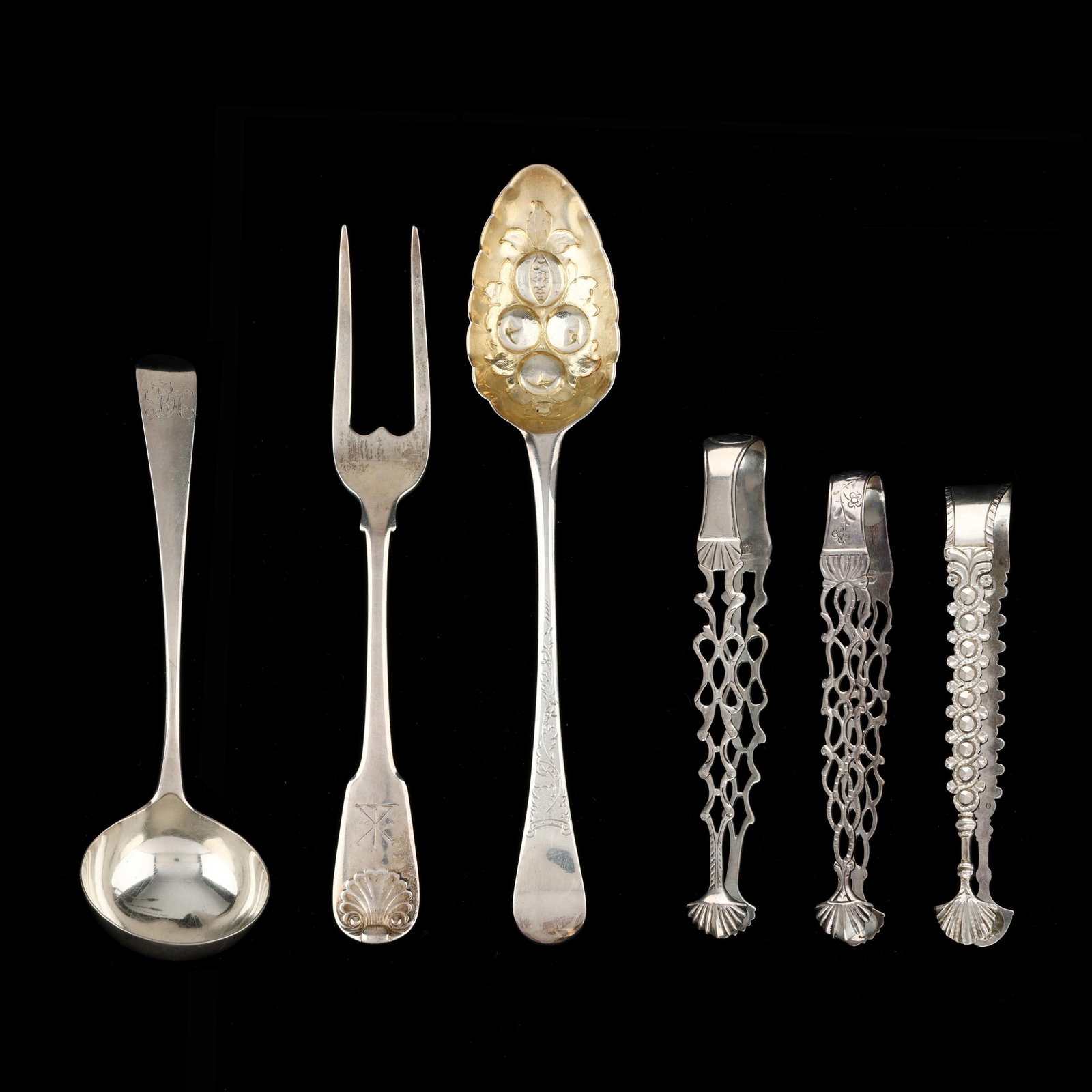 Six George III Silver Flatware Servers (1 of 6)