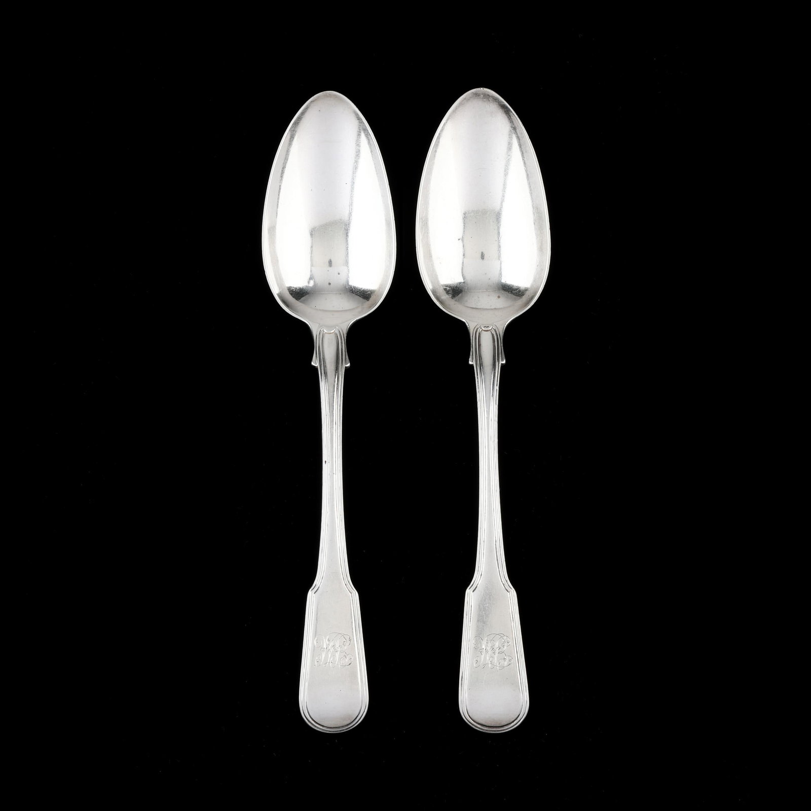 Pair of George III Silver Tablespoons (1 of 3)
