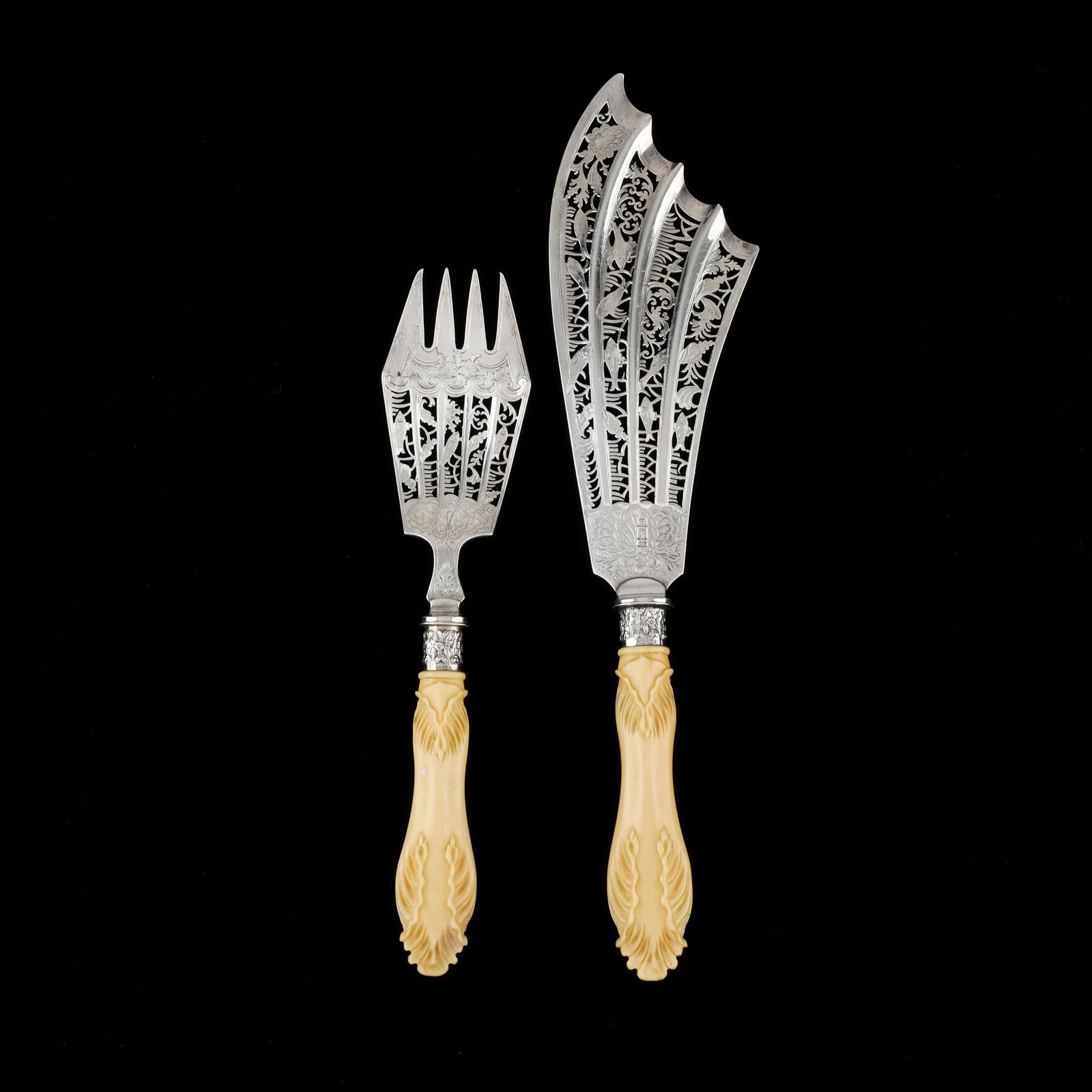 Edwardian Silver Cased Fish Service, Mark of Alexander Clark (1 of 7)