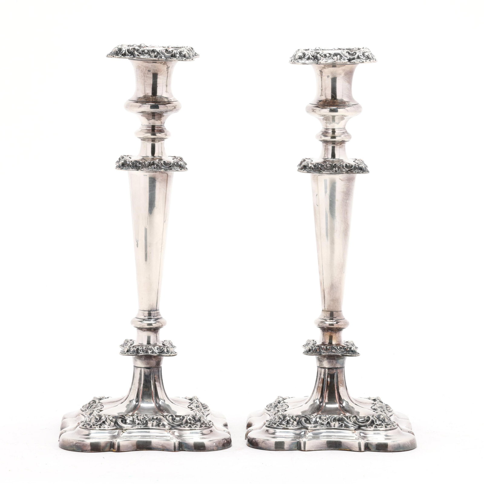 Pair of Silver-Plated Candlesticks (1 of 6)
