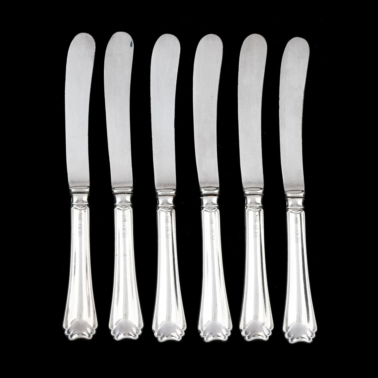 Cased Set of George V Silver Fruit Knives (1 of 7)