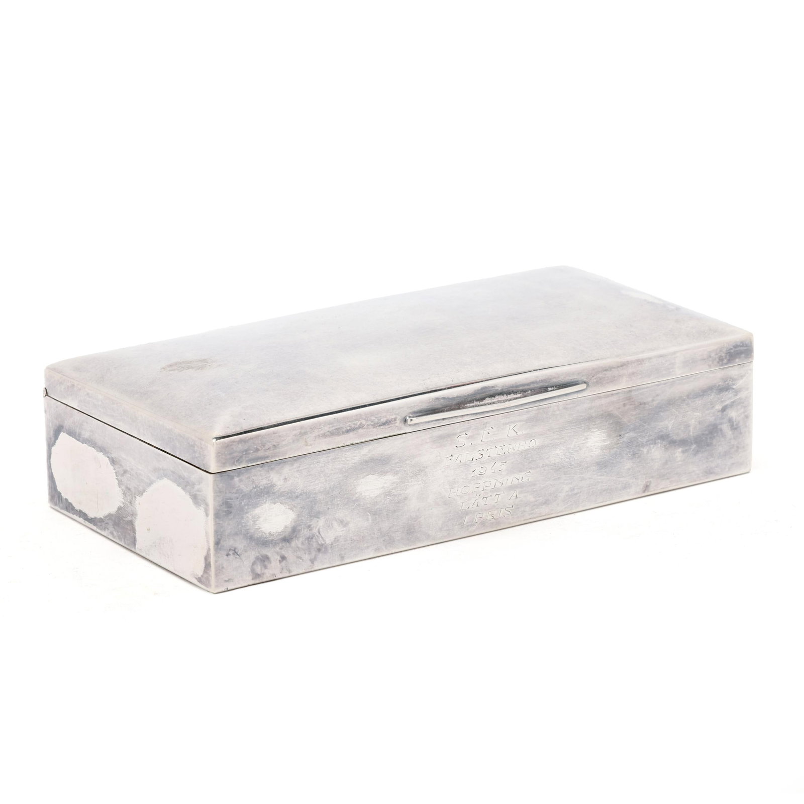 German Silver Cigar Box (1 of 6)