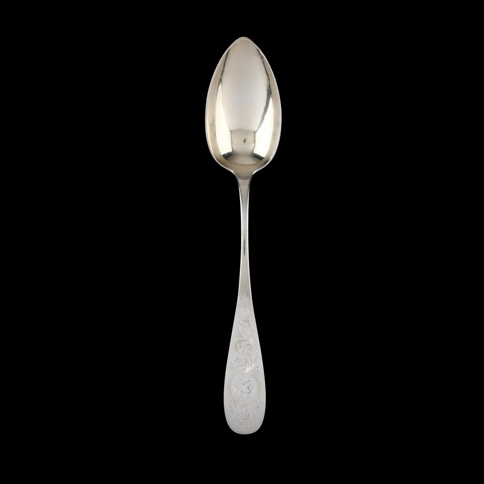 German Silver Stuffing Spoon, Mark of Herman Walter (1 of 3)