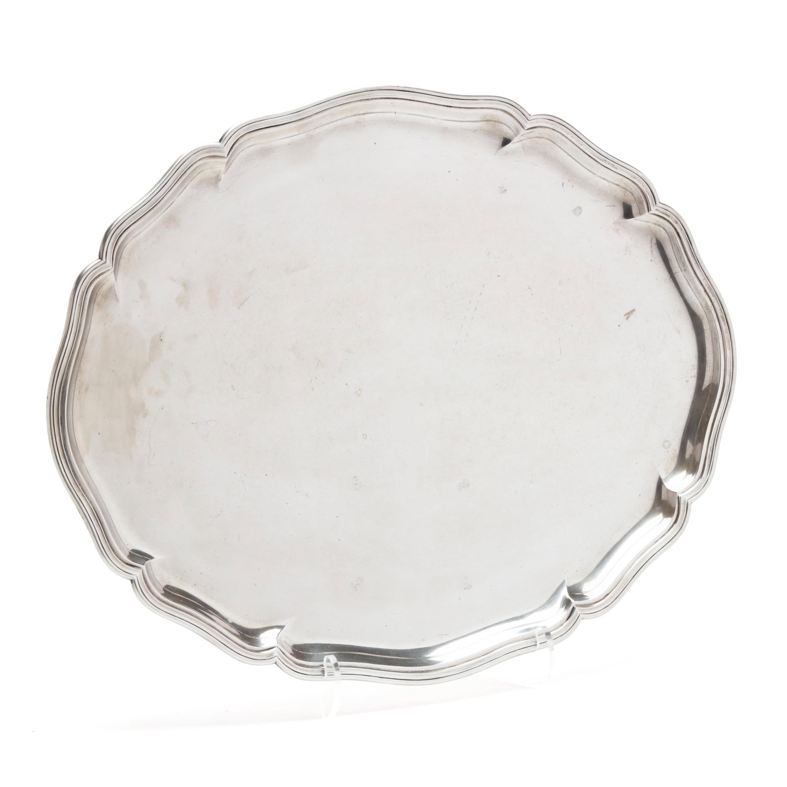 Norwegian Silver Serving Platter, Mark of N. M. Thune (1 of 4)