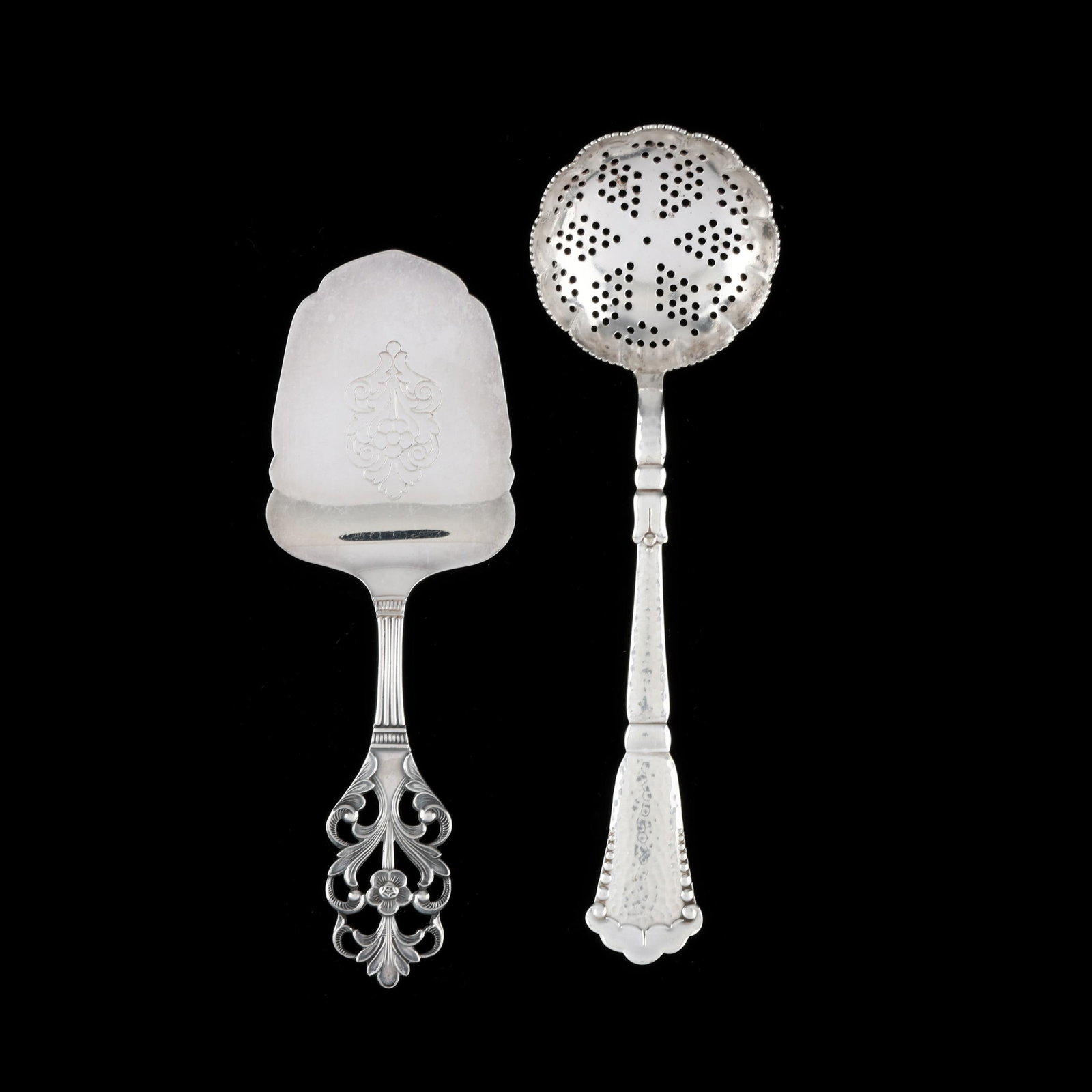 Two Scandinavian Silver Flatware Servers (1 of 3)