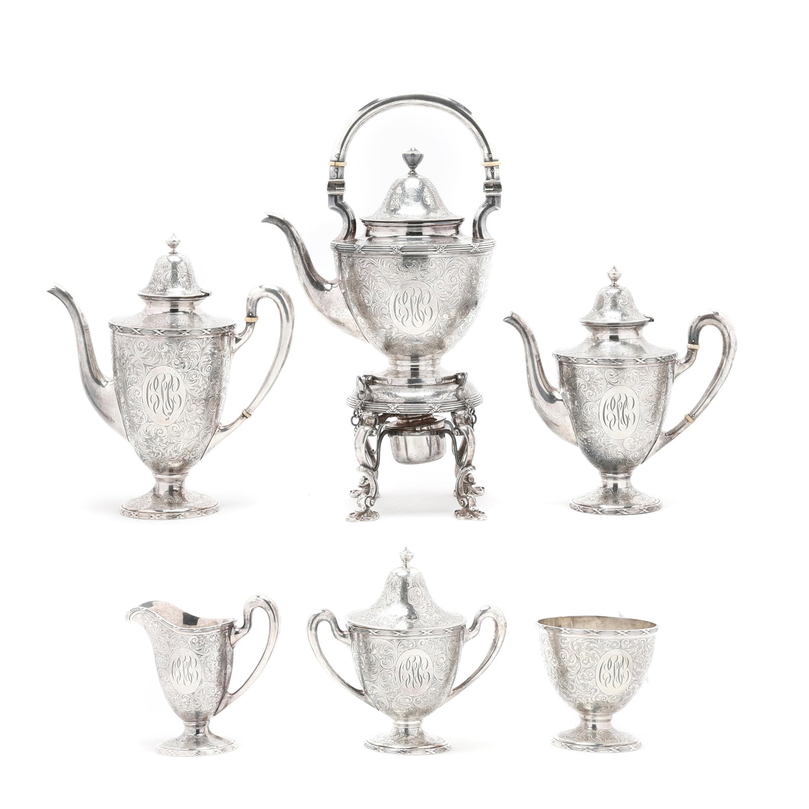 Graff Washbourne & Dunn Sterling Silver Tea & Coffee Service (1 of 20)