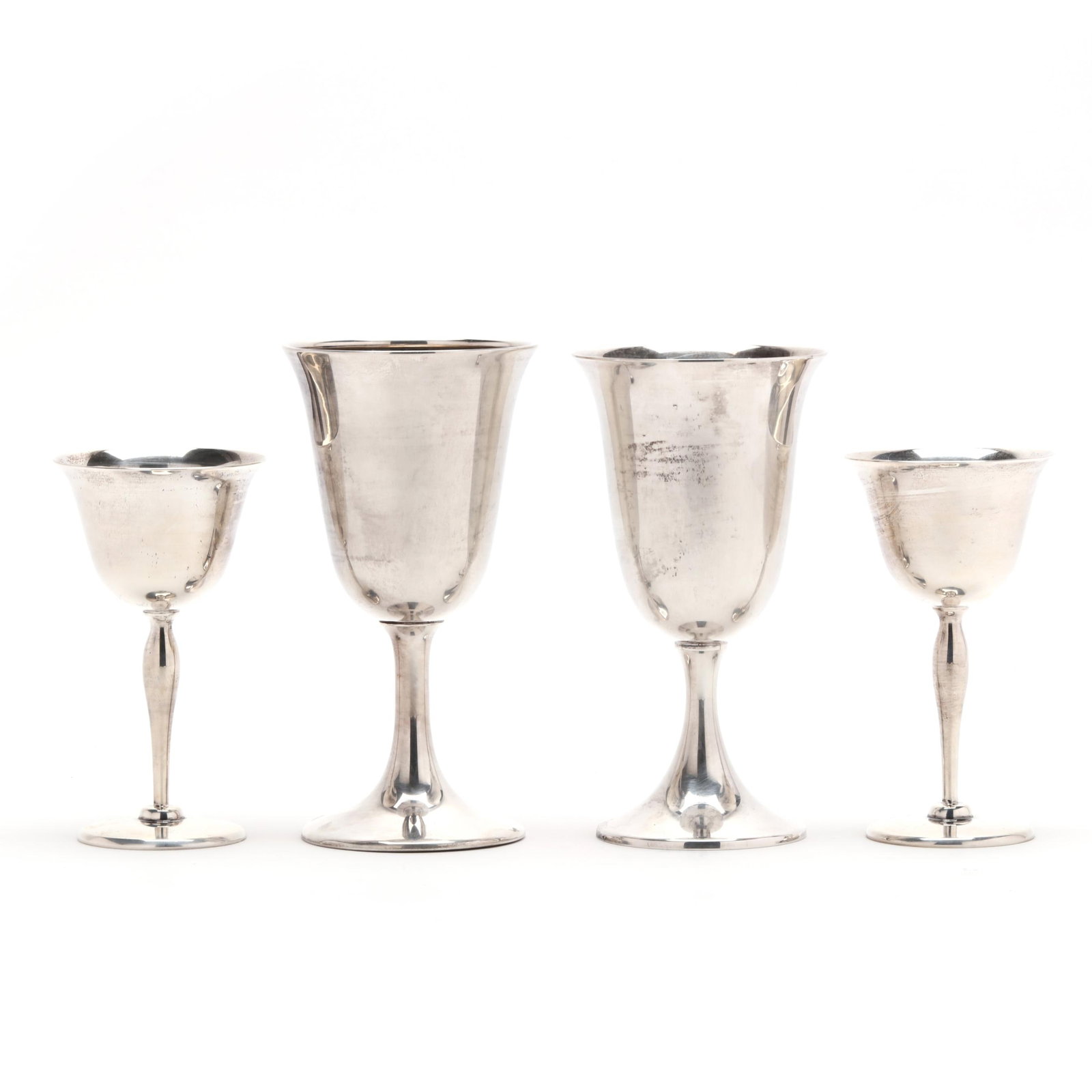 Four American Sterling Silver Goblets (1 of 11)