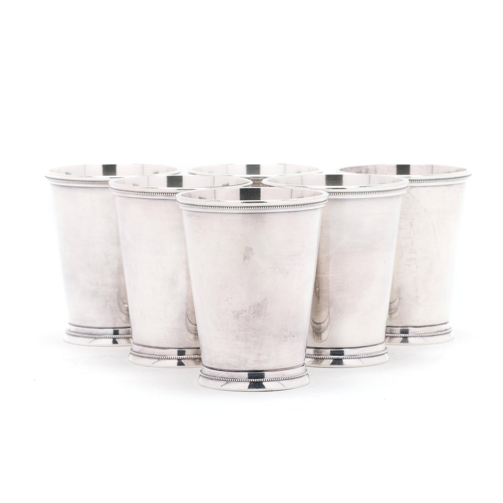 Six International Silver-Plated Julep Cups (1 of 4)
