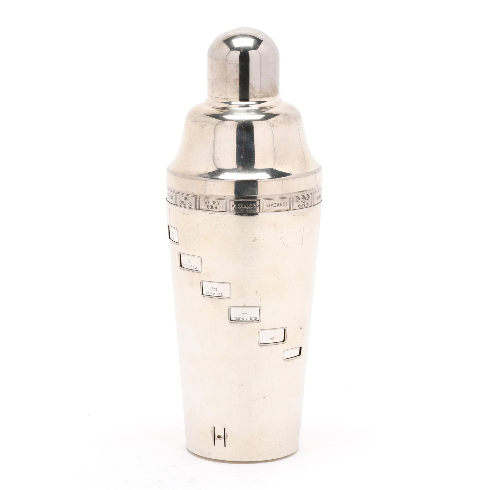 Vintage American Silver-Plated Recipe Cocktail Shaker (1 of 8)