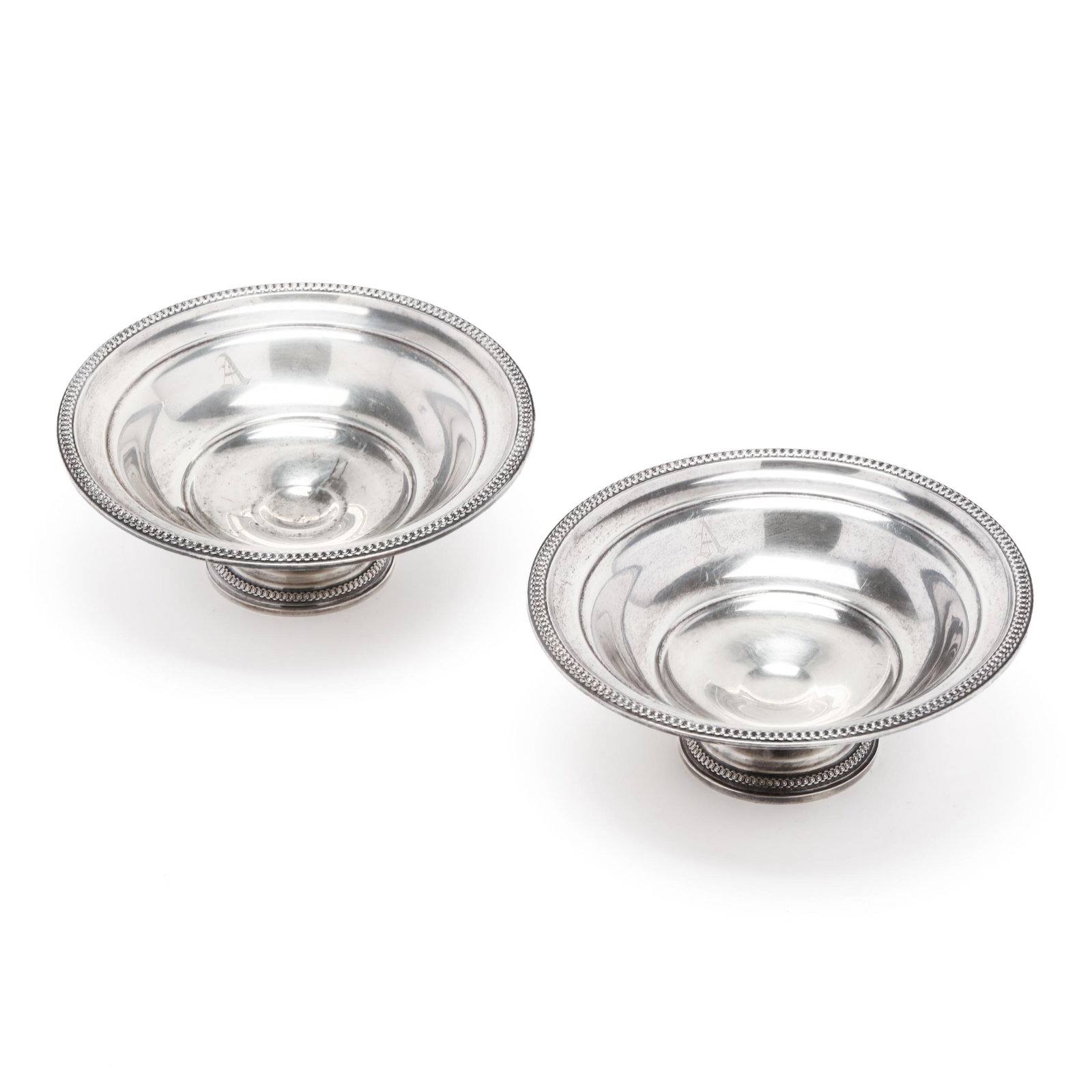 Two American Sterling Silver Pedestal Bowls (1 of 7)