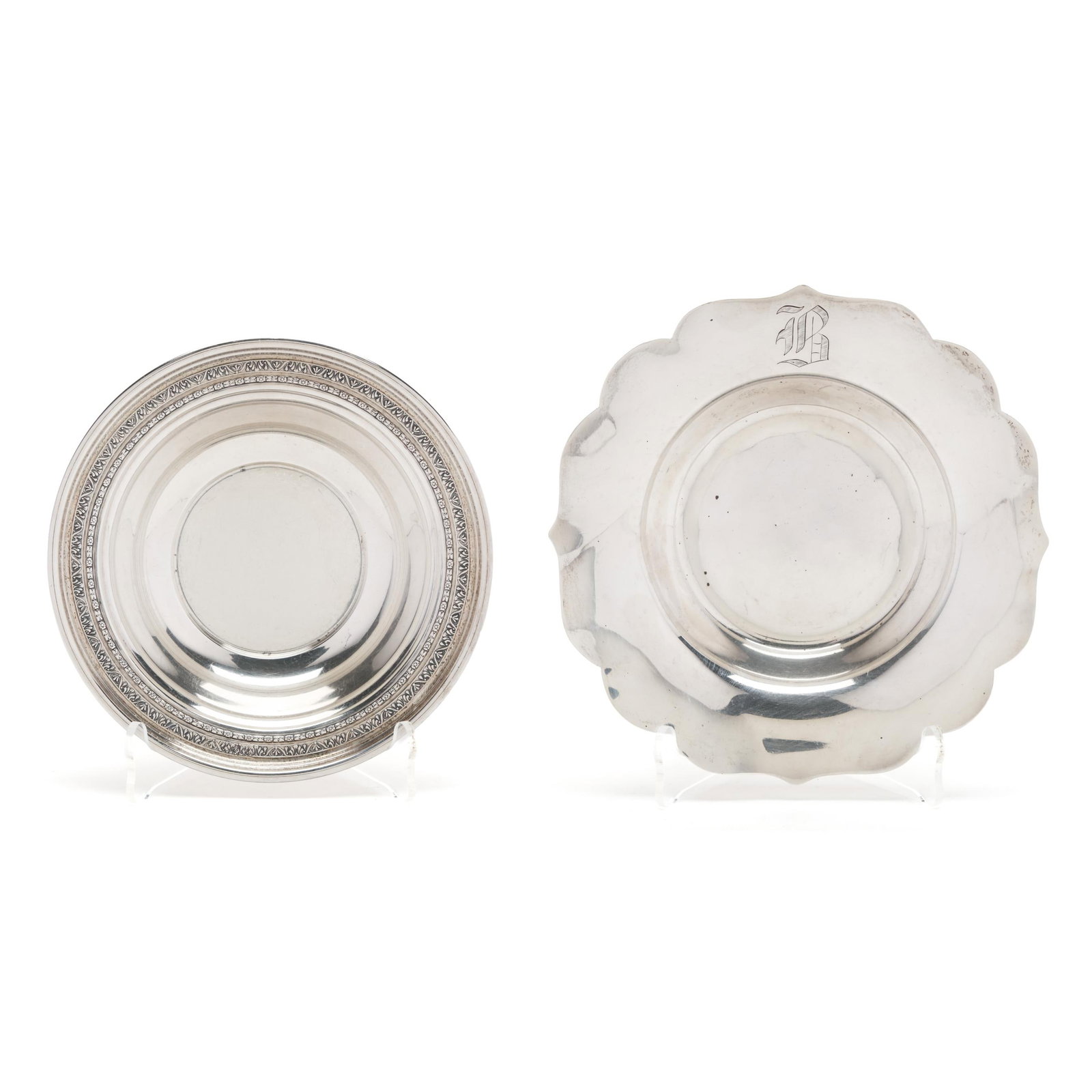 Two Sterling Silver Bon Bon Bowls (1 of 10)