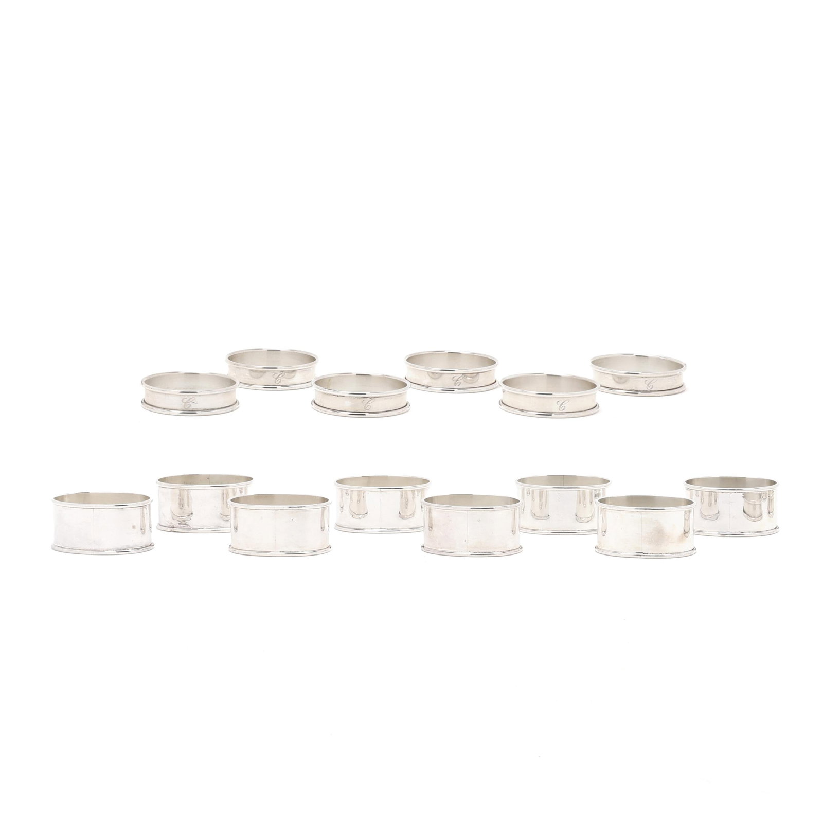 Assortment of Sterling Silver Napkin Rings (1 of 6)
