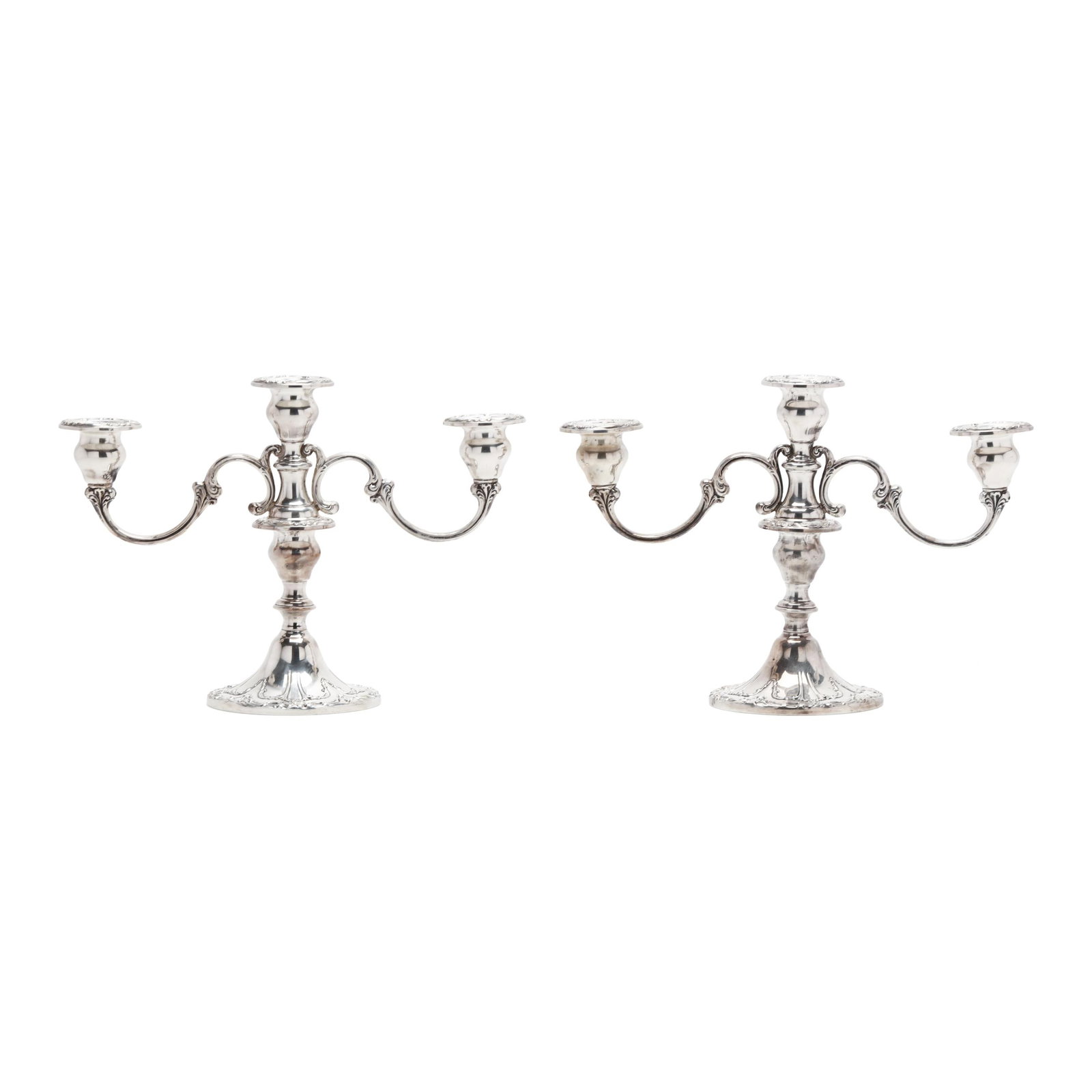 Pair of Gorham Chantilly Duchess Sterling Silver Candelabra (1 of 7)