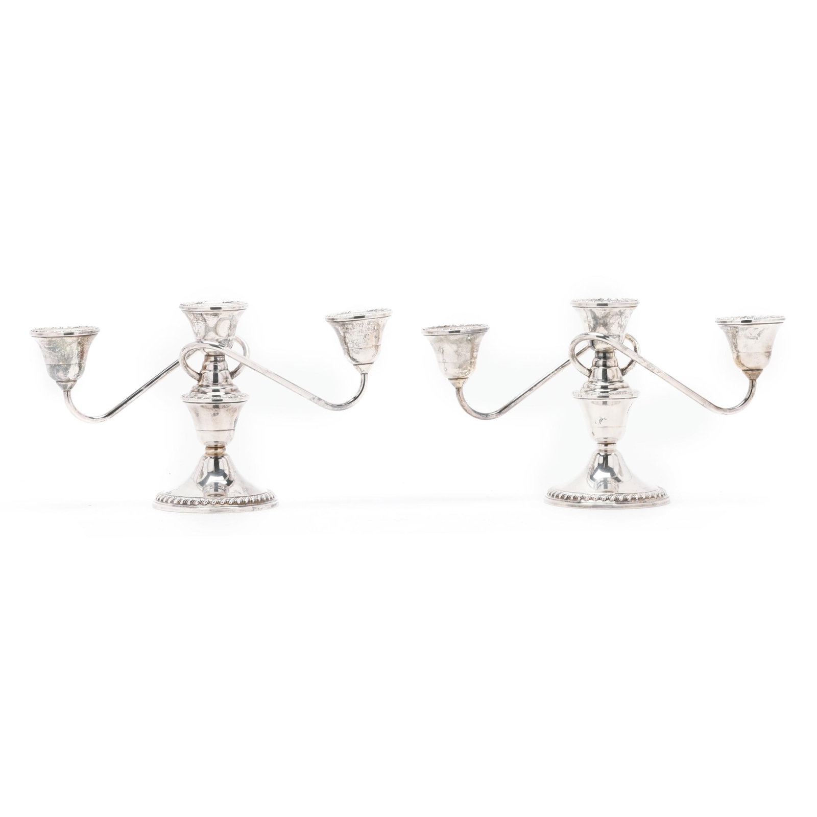 Pair of Rogers Sterling Silver Candelabra (1 of 12)