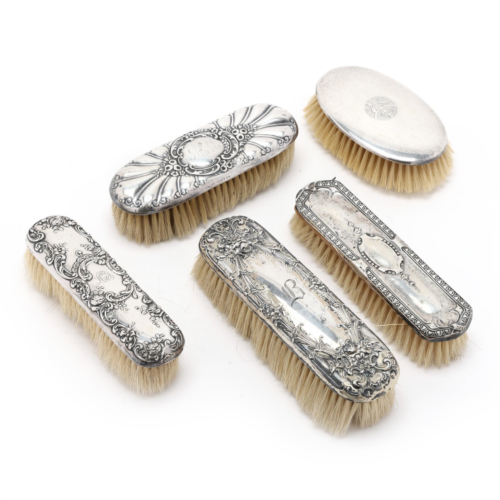 Five Sterling Silver Clothes Brushes (1 of 11)