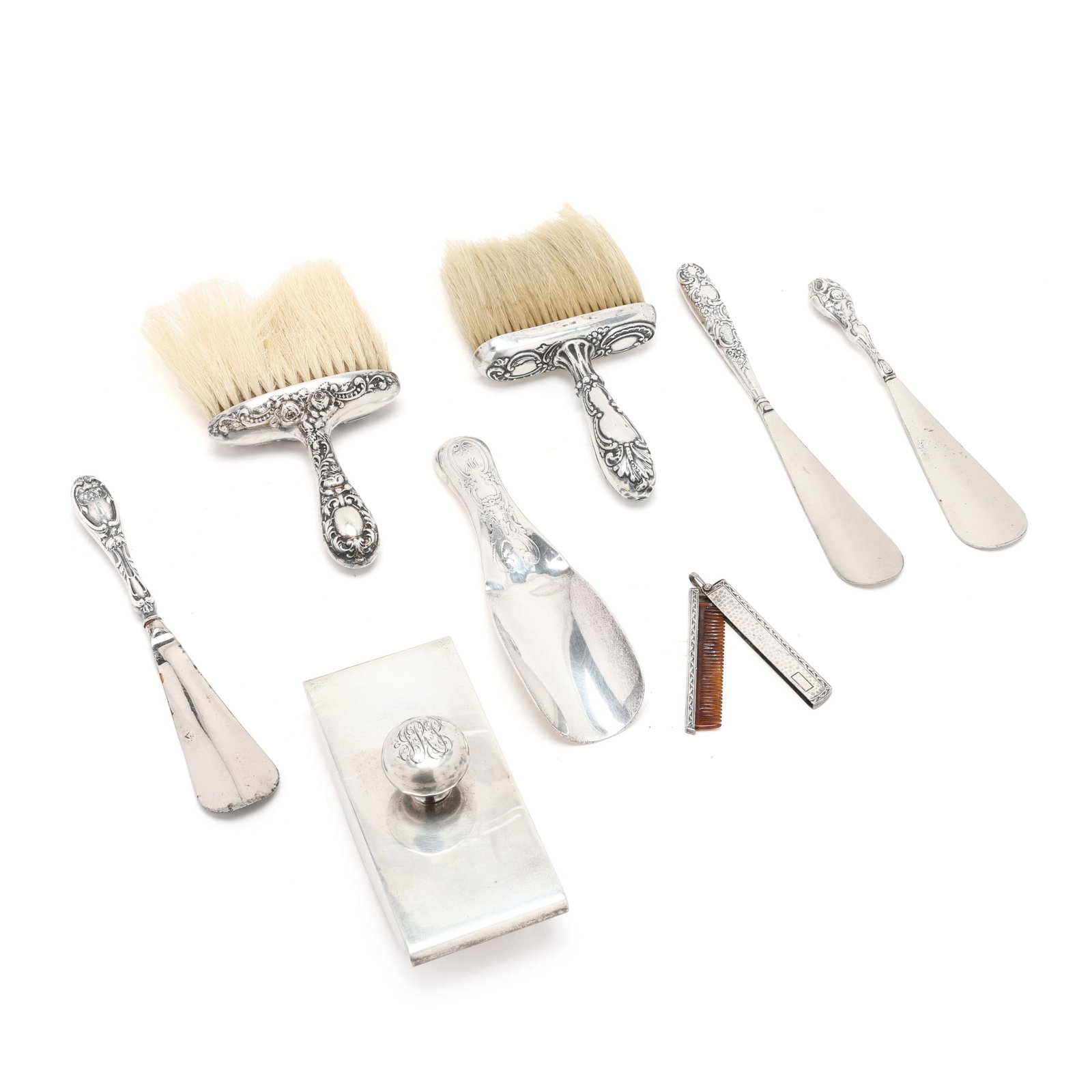 Eight American Sterling Silver Vanity Accessories (1 of 15)