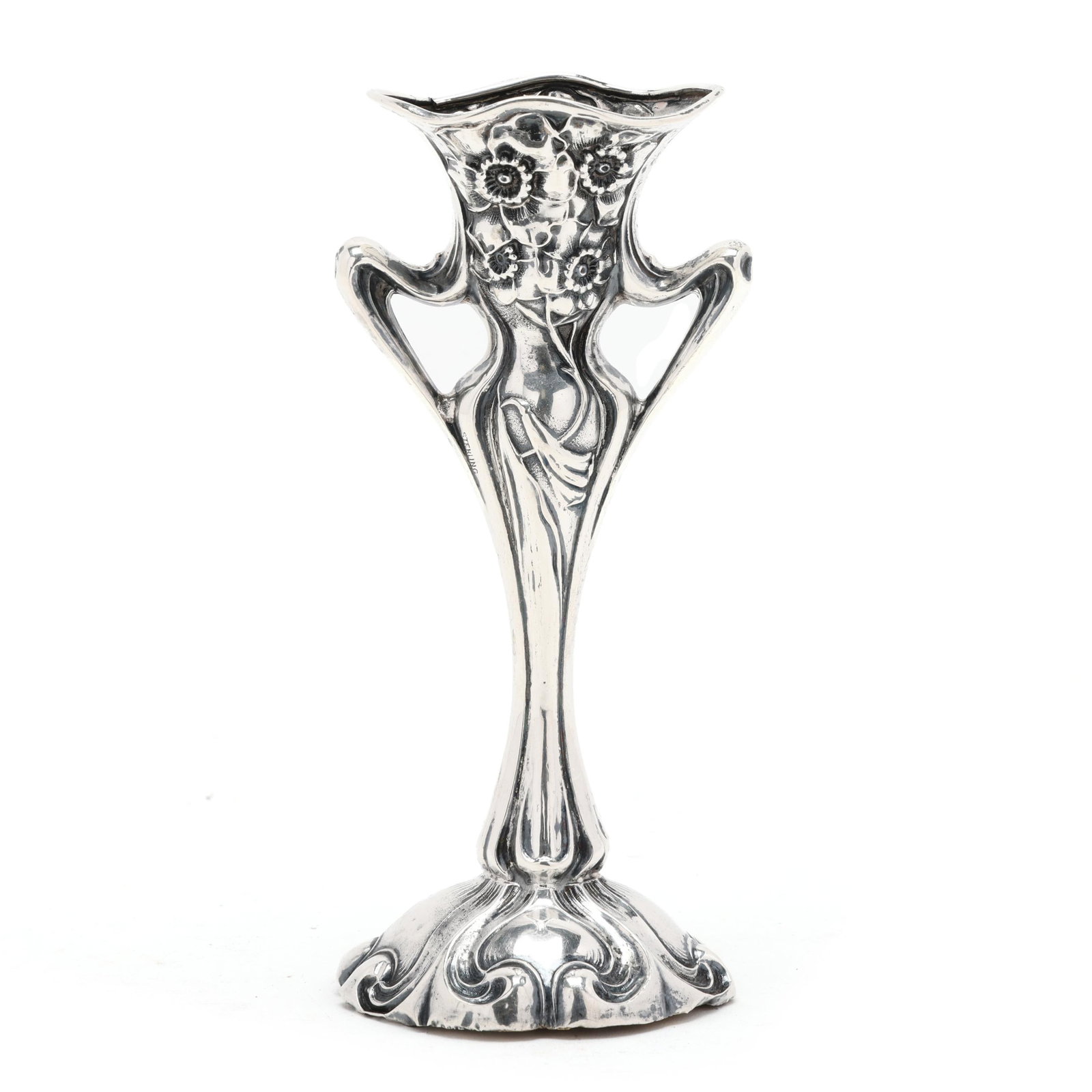 Art Nouveau Sterling Silver Bud Vase (1 of 6)
